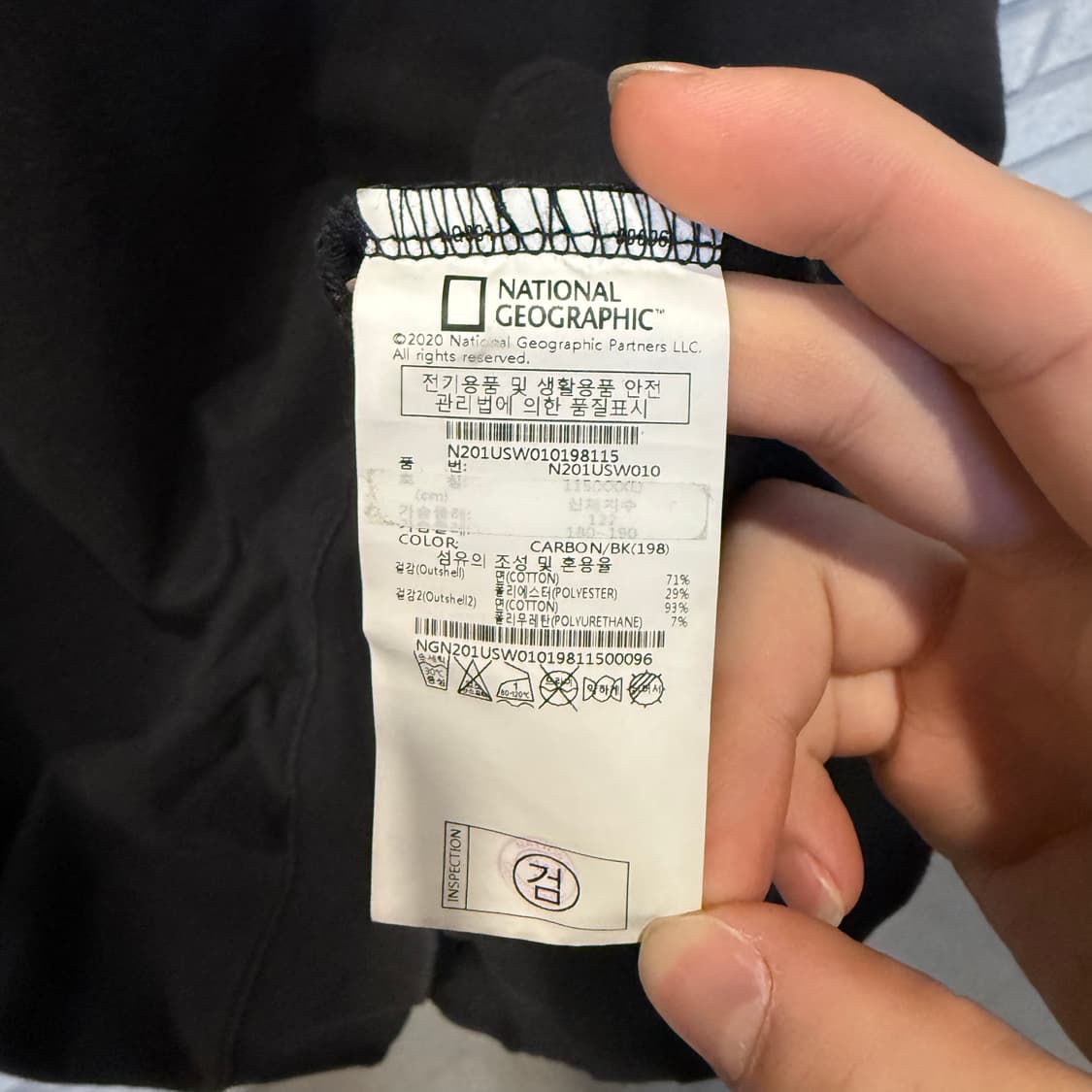 네셔널지오그래픽 오버핏 오리지널 로고 맨투맨 블랙 컬러 상품이미지5
