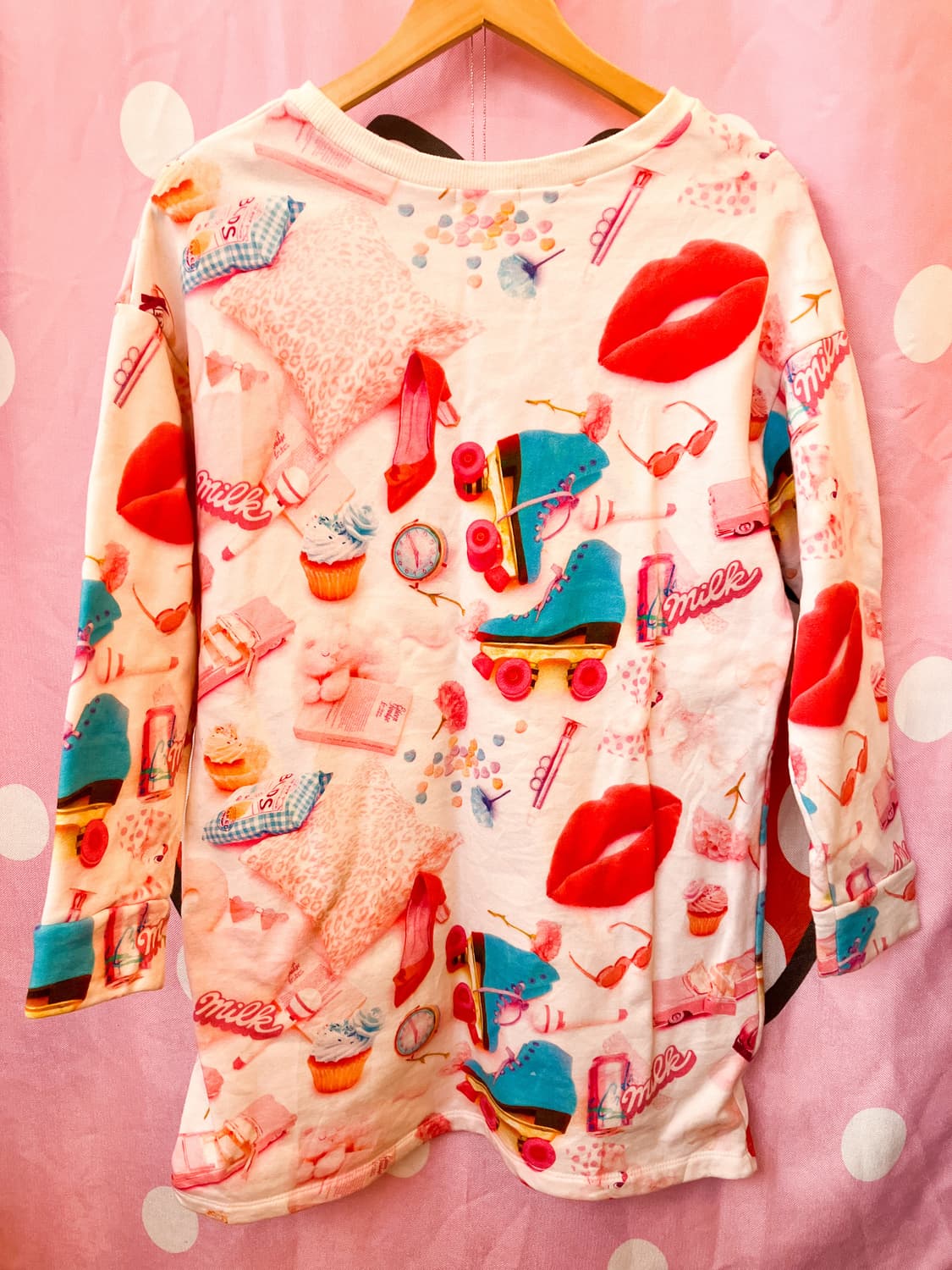 2000‘s milk 맨투맨 원피스 상품이미지5