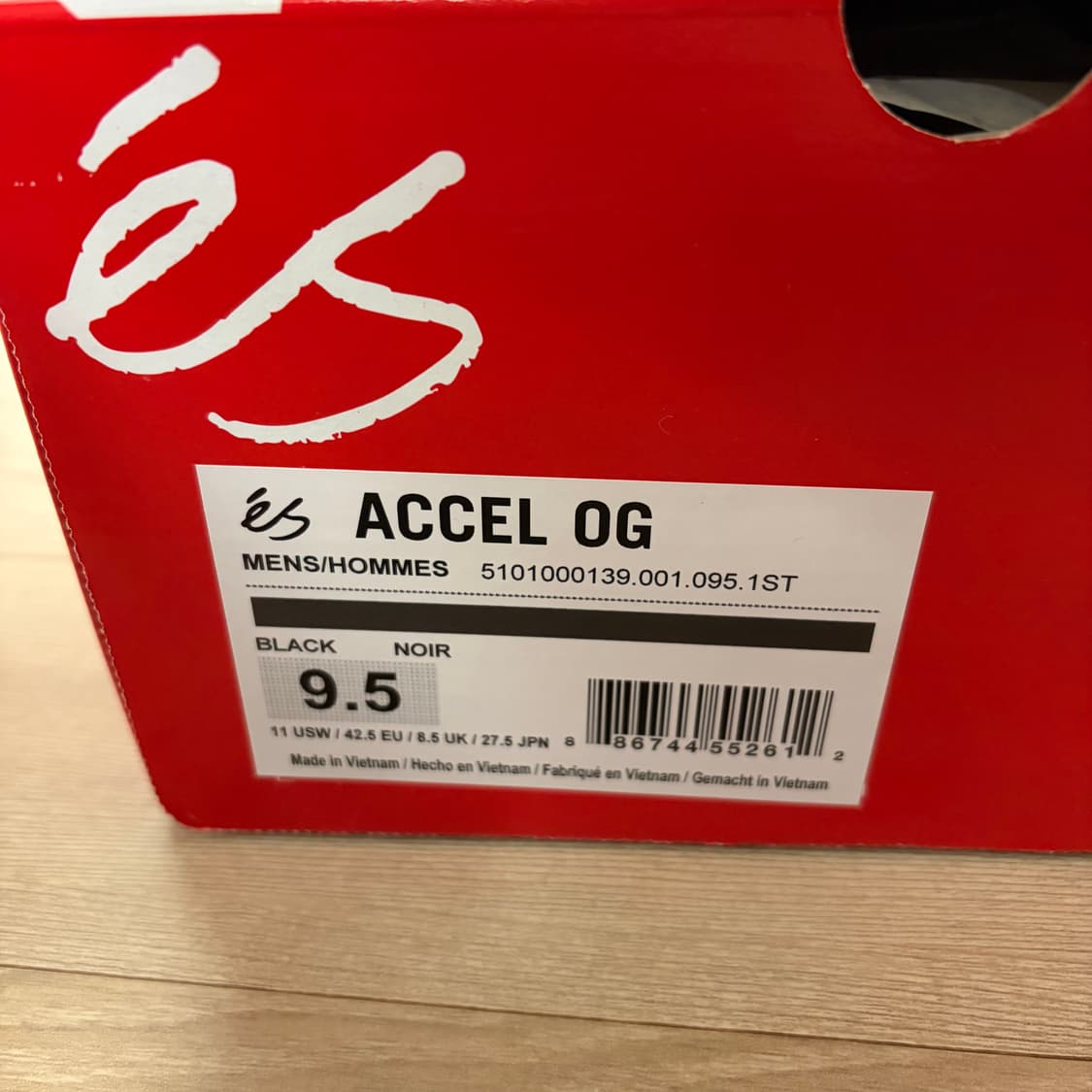 Es 이에스 Accel og 악셀 스케이트 보드화 블랙 커스텀 275 상품이미지10