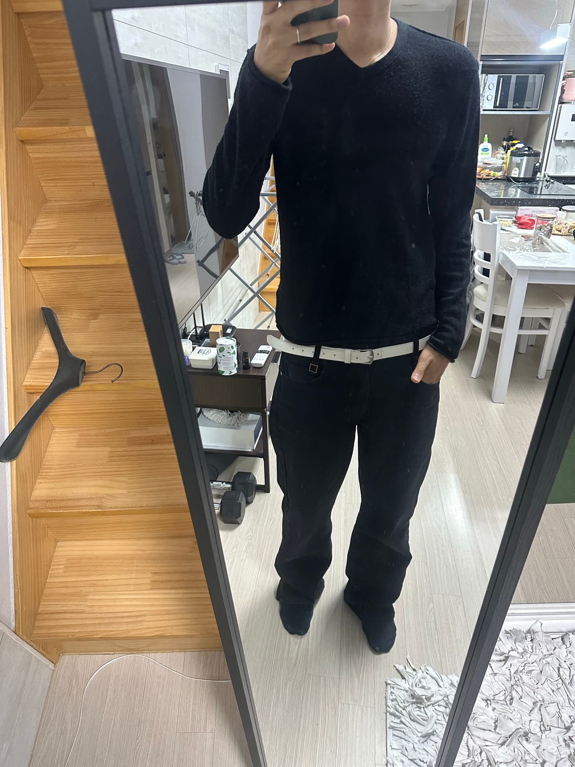 제임스펄스 캐시미어 브이넫 니트 1 블랙  상품이미지7