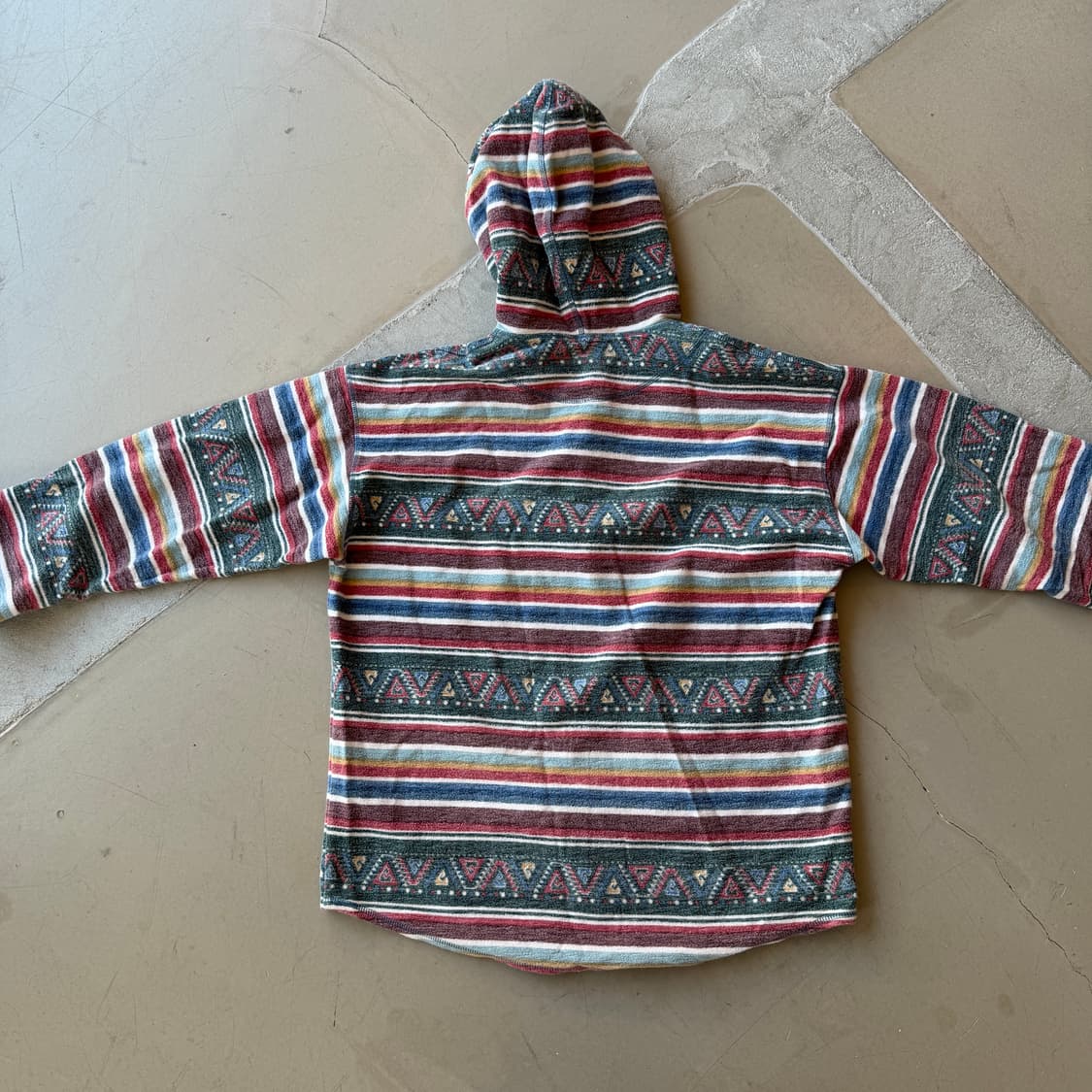 vtg 아즈텍 스냅 플리스 후드 상품이미지4