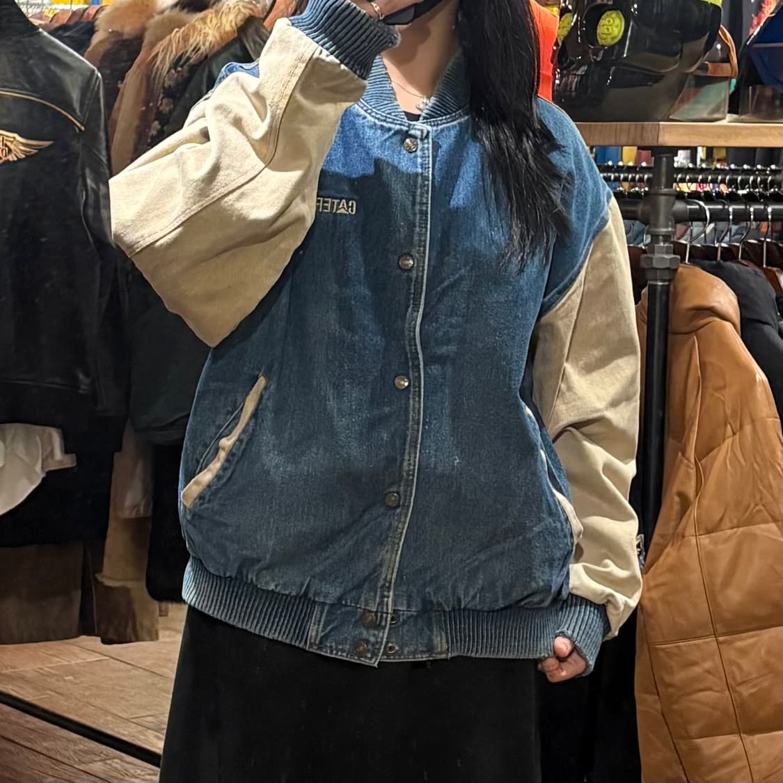 [HI] VTG 데님바시티자켓 중청 상품이미지2