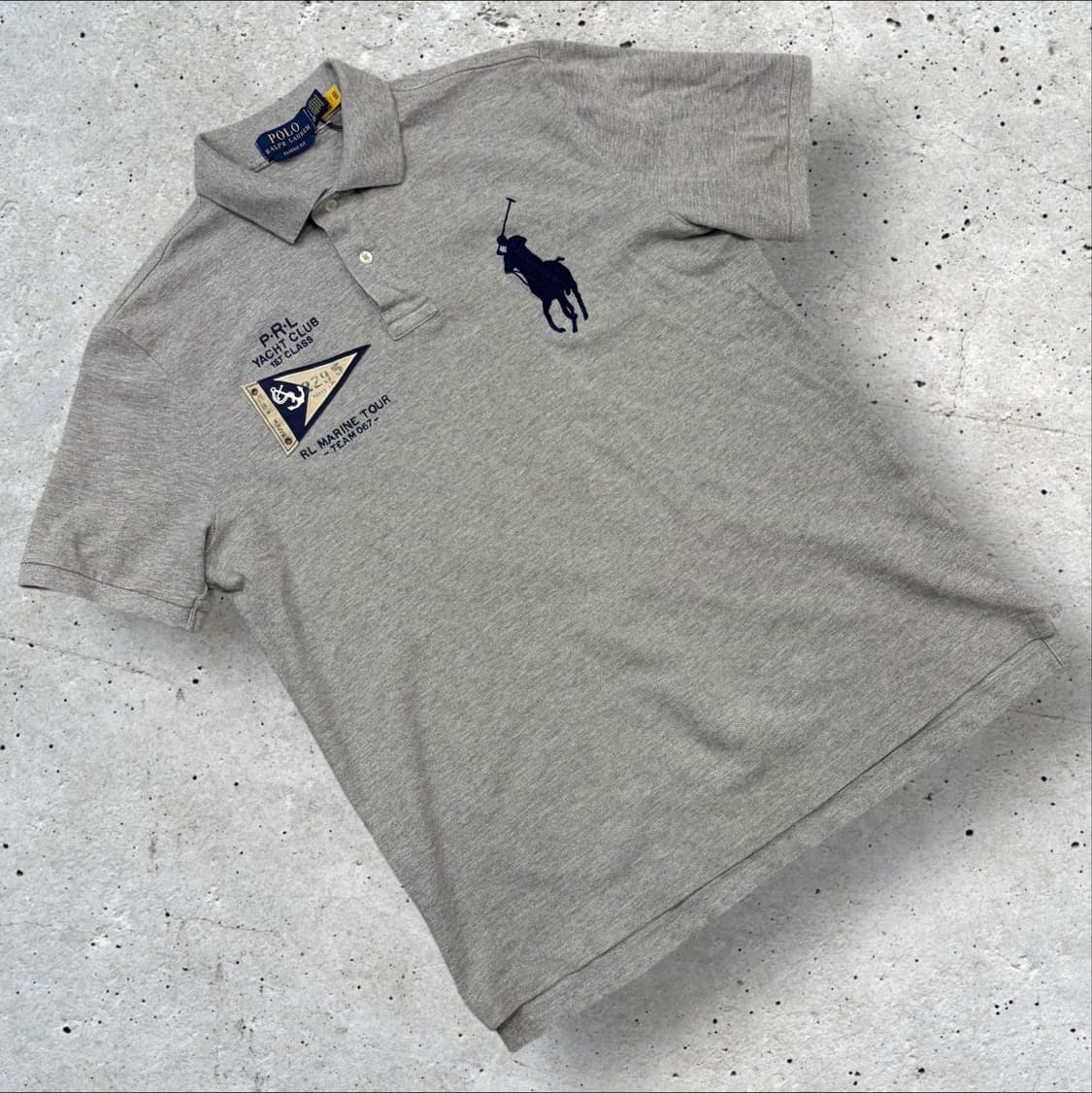 [S] 24s 폴로 랄프로렌 야차클럽 빅포니 반팔 카라티 그레이 C91 상품이미지1