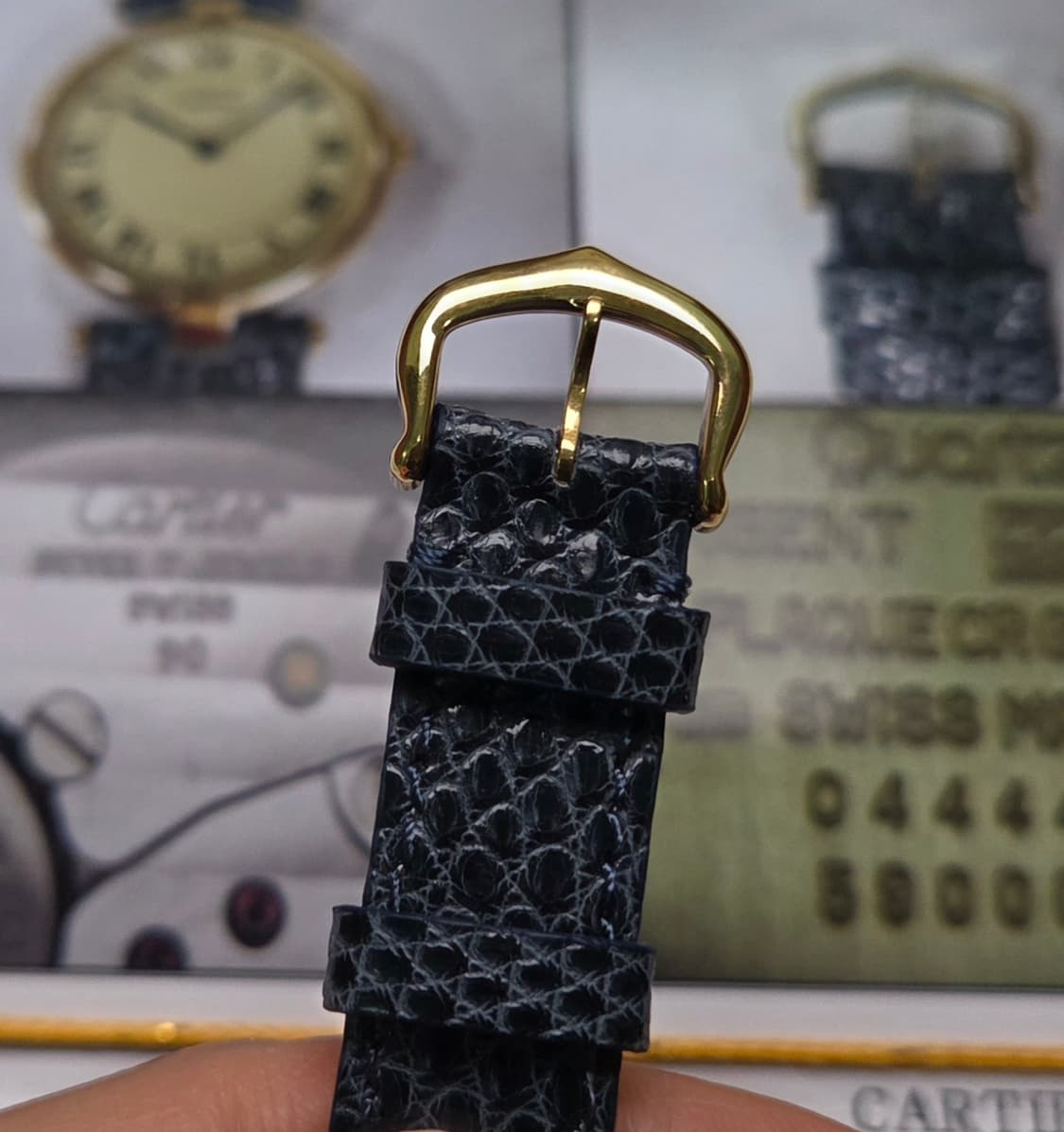 빈티지 까르띠에 머스트드 방돔 오리지널 스파이더 다이얼 남성용 (감정서  상품이미지8