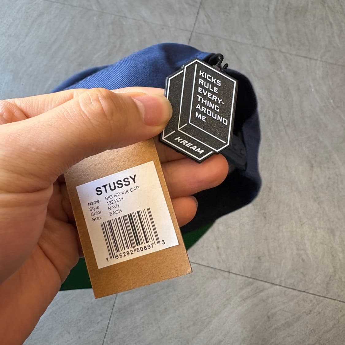 스투시 빅 스탁 네이비 캡 모자 상품이미지5