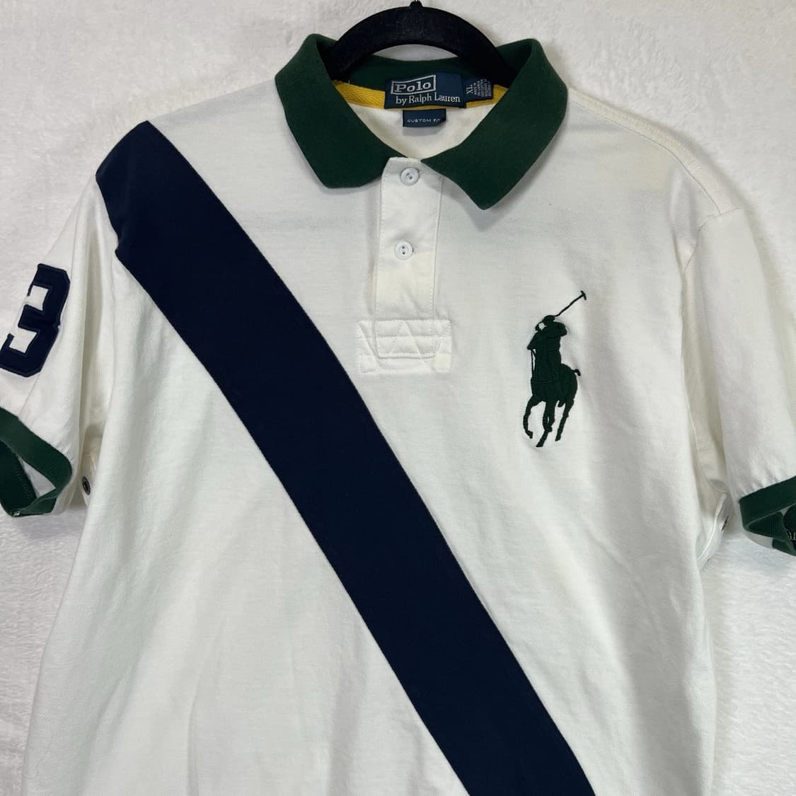 폴로 랄프로렌 빅포니 사선 스트라이프 반팔 카라티 상품이미지2