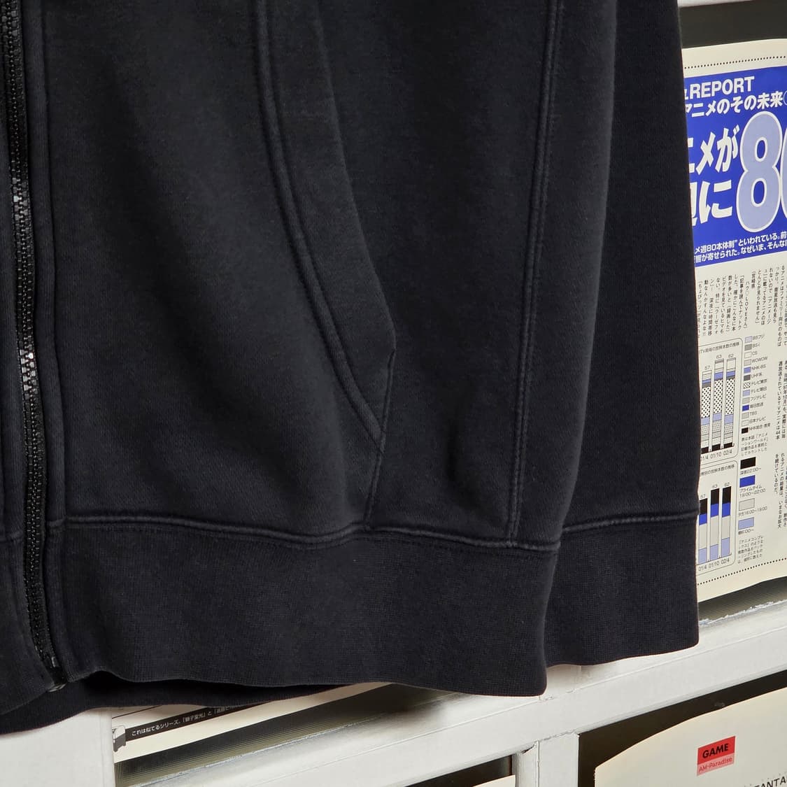 나이키 화이트 스트링 스우시 블랙 후드집업 상품이미지5