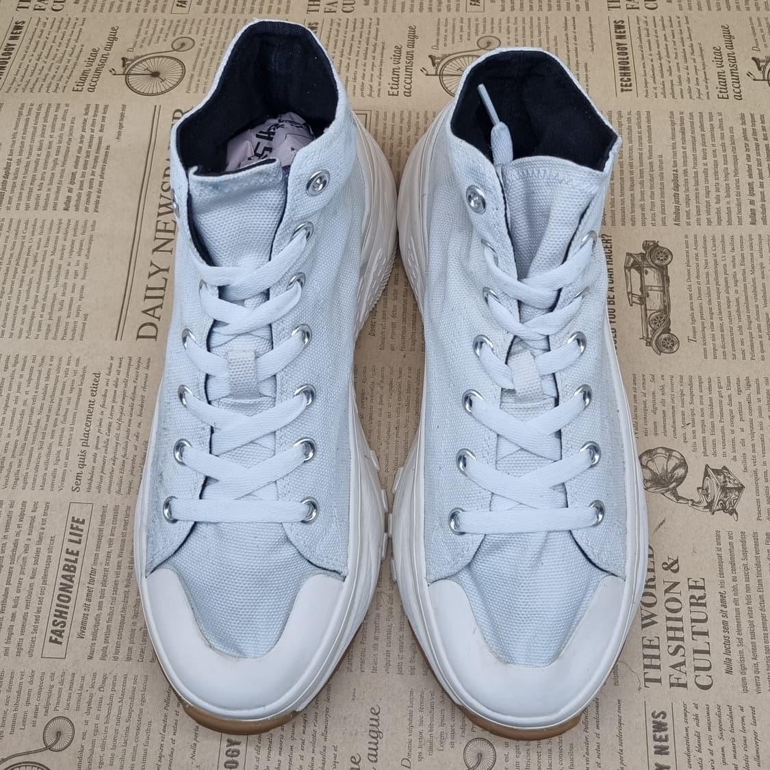 MLB 양키스 하이탑 스니커즈 화이트 280 상품이미지2