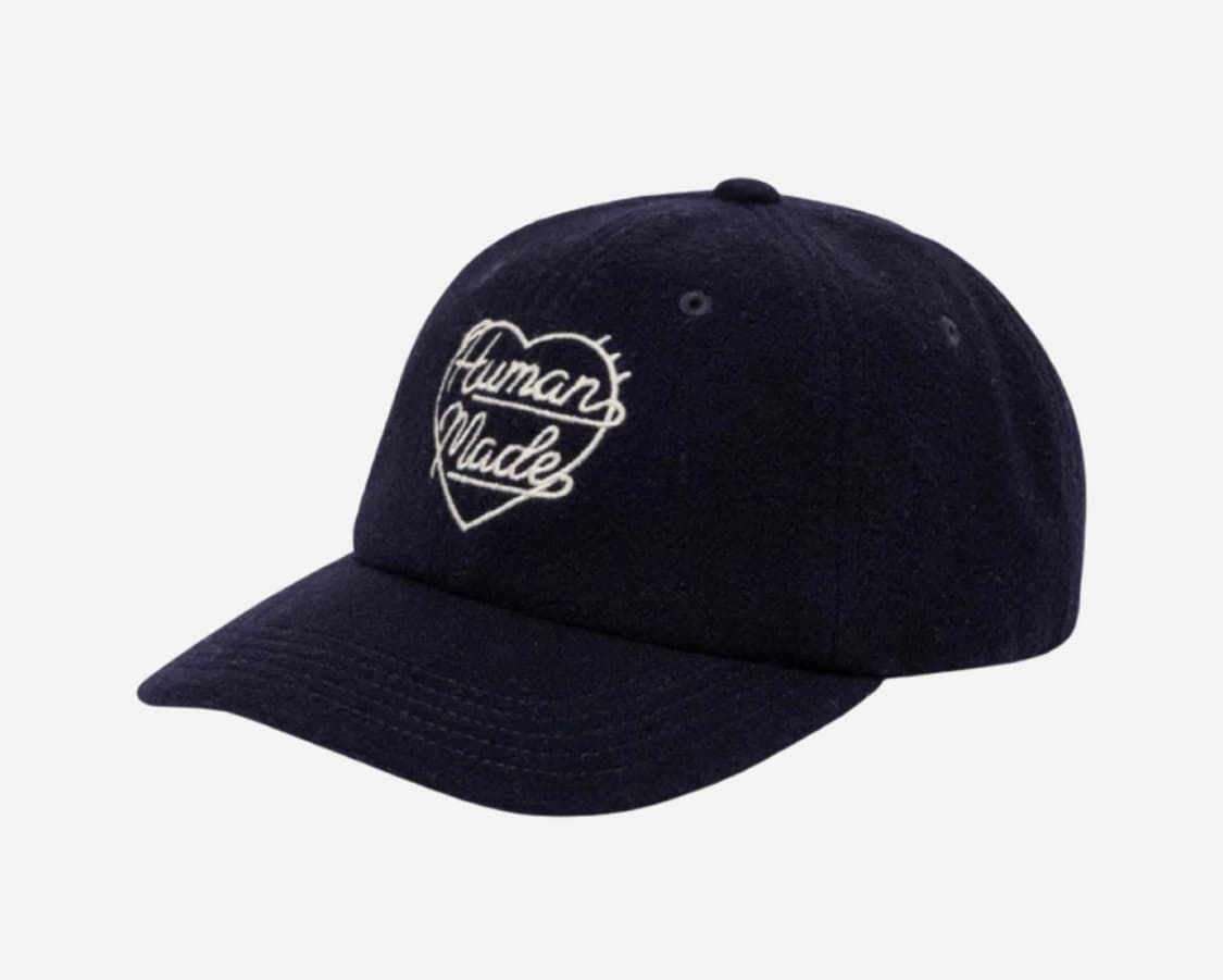 Human Made 6-Panel Wool Cap Navy 상품이미지1