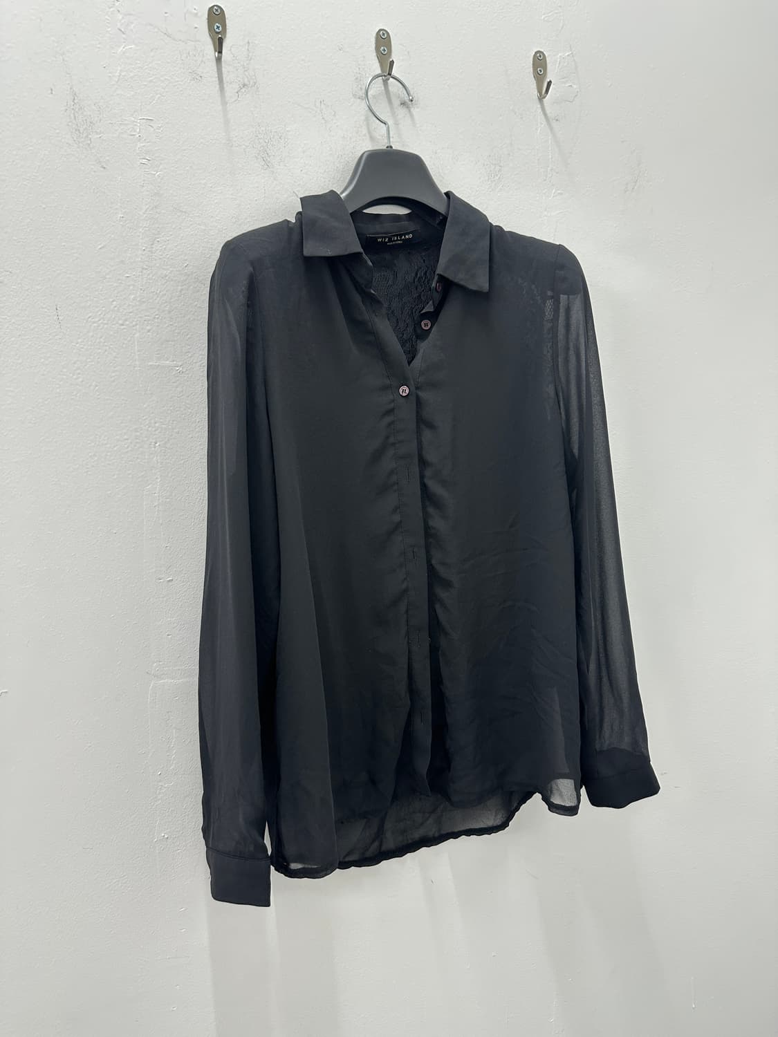 Wiz island Sheer Embroidered Shirts 상품이미지5