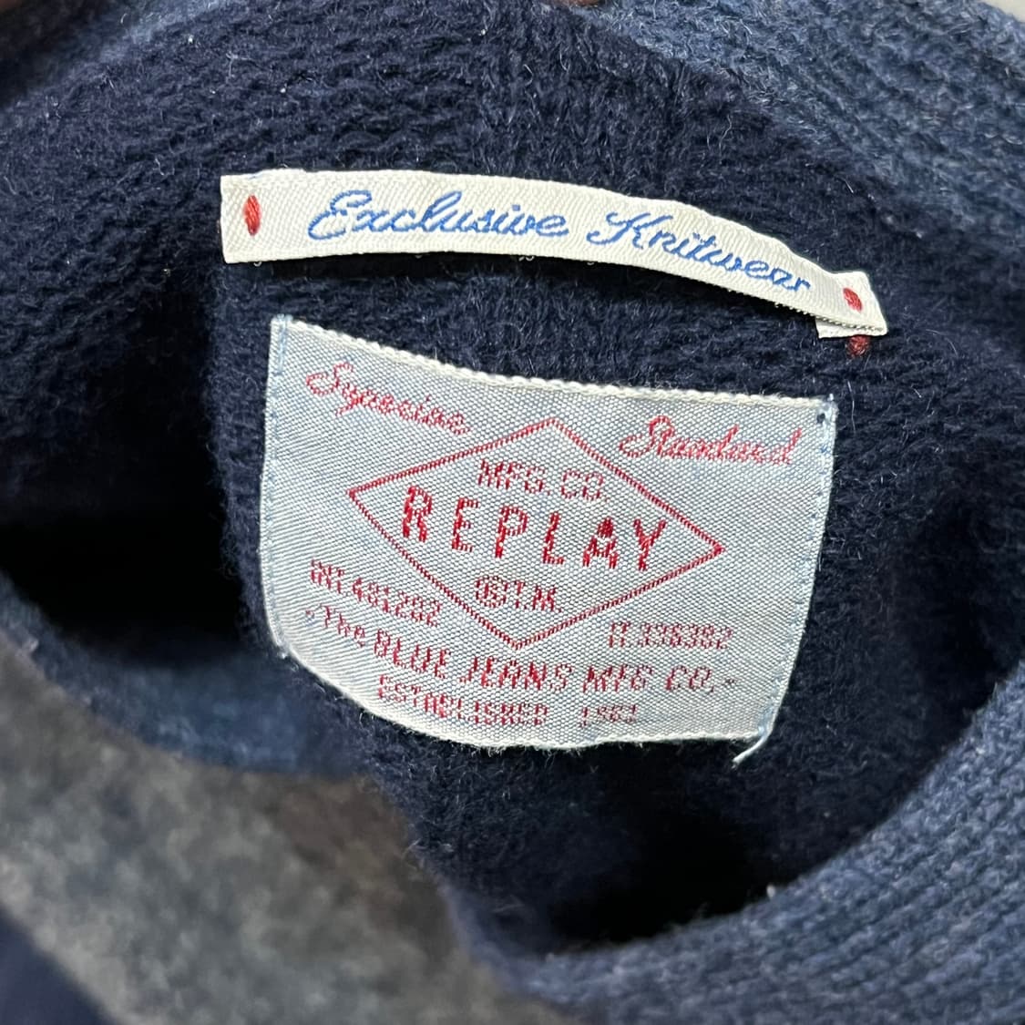  리플레이 배색 울 가디건 y14771 상품이미지6