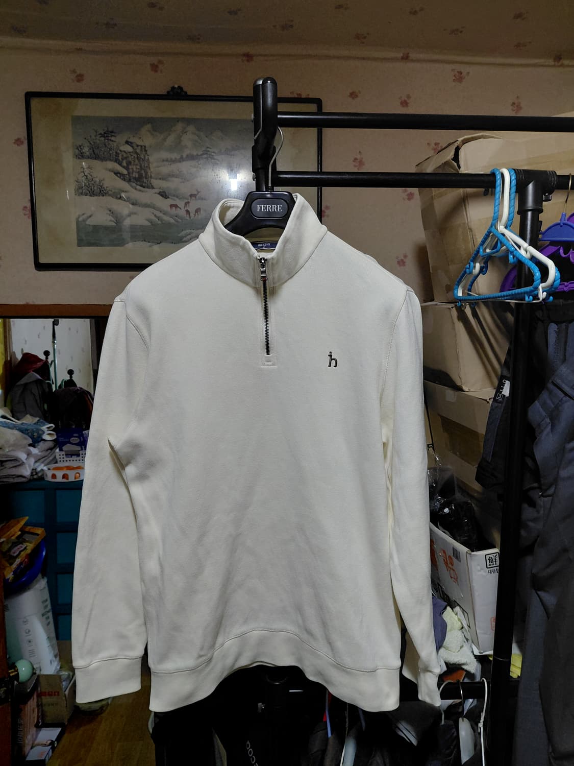 [헤지스]사카리바 하프집업 티셔츠 105사이즈  상품이미지1