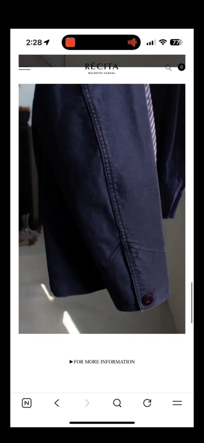 레시타 쉐프 자켓 s 상품이미지7