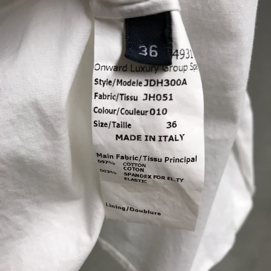 질샌더 화이트 셔츠 36(W) 상품이미지5