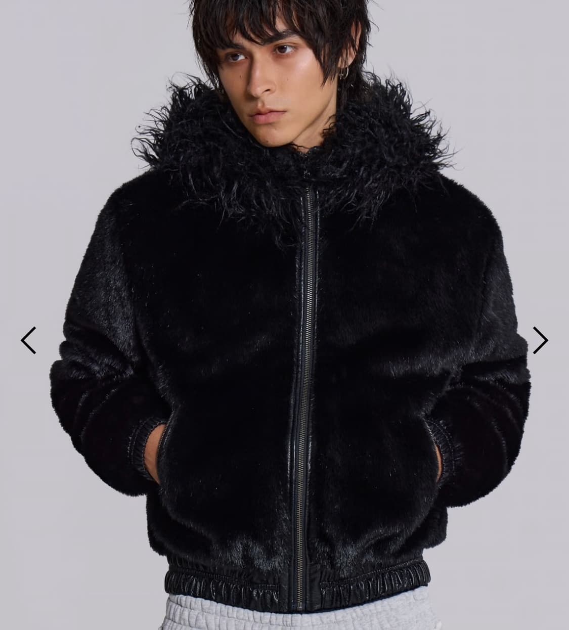 Jaded london Raven Faux Fur Jacket 퍼자켓 상품이미지1
