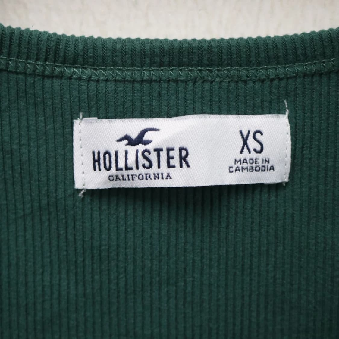 홀리스터 골지 헨리넥 크롭 긴팔 티셔츠 61805 상품이미지6