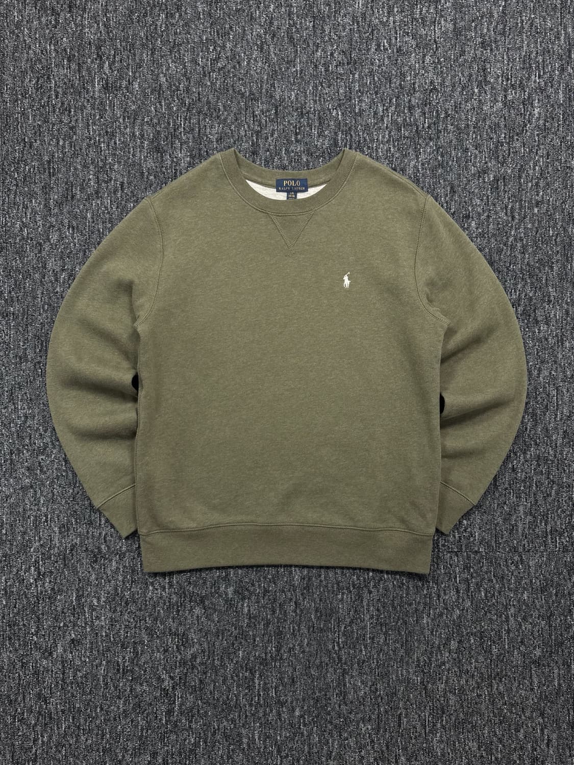 폴로 카키 맨투맨 상품이미지3