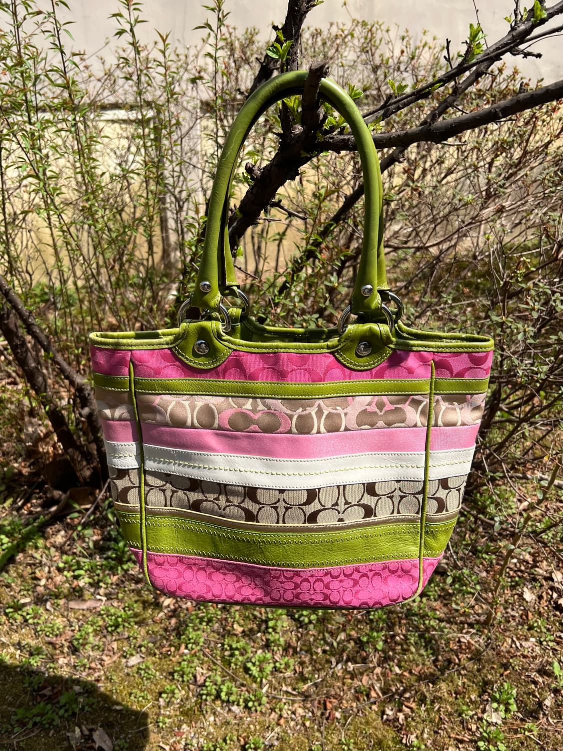 Y2K 𝙲𝚘𝚊𝚌𝚑 𝚟𝚒𝚗𝚝𝚊𝚐𝚎 토트백 상품이미지3