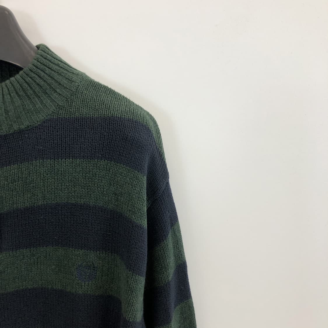 CHAPS 챕스 랄프로렌 스트라이프 하프집업니트 XXL  상품이미지2