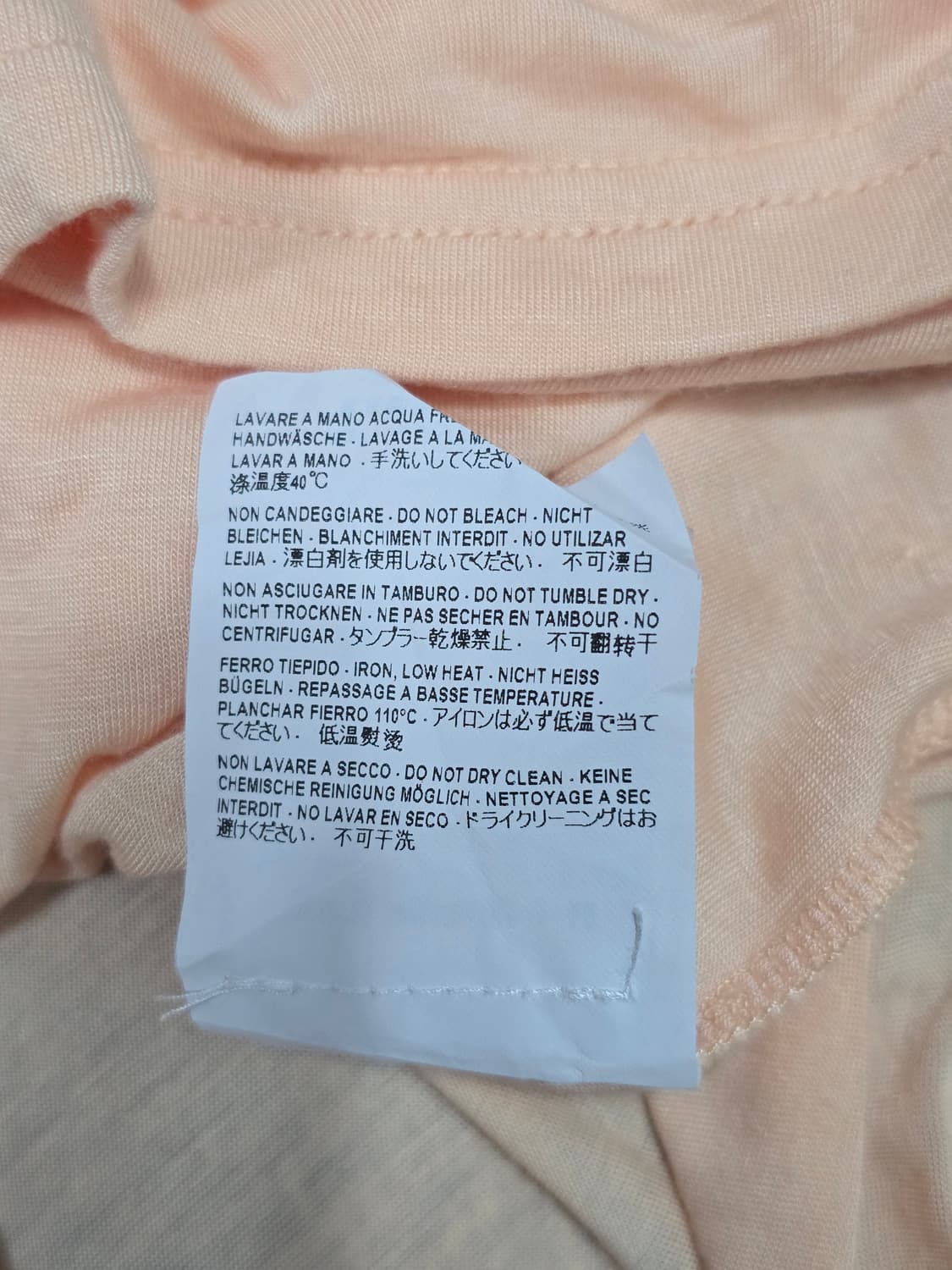 발렌시아가 리본 디테일 살몬핑크 반팔티셔츠 S 상품이미지8