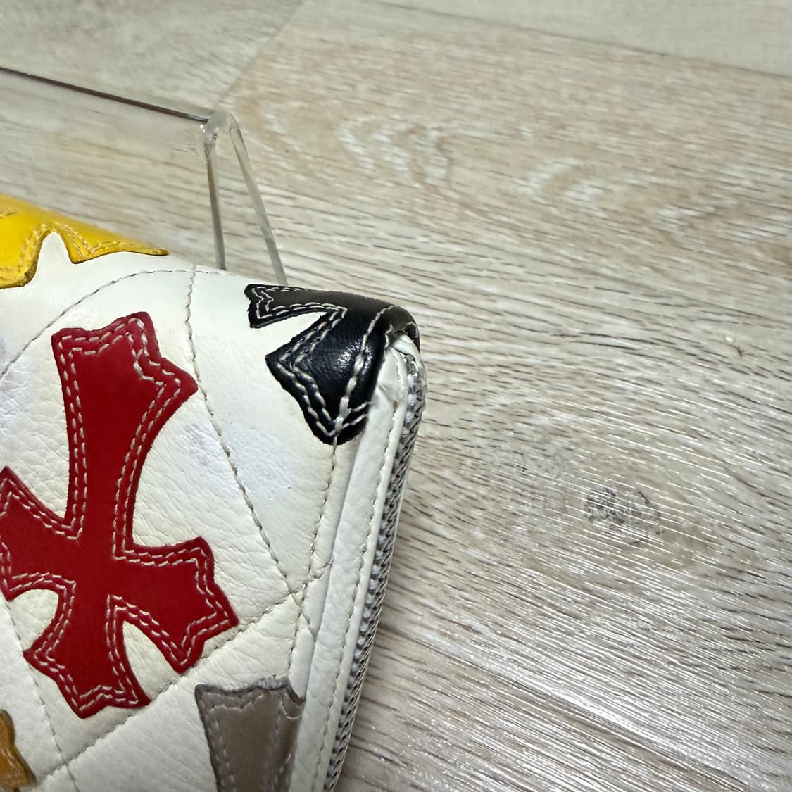 [정품/OS]크롬하츠 세메터리 멀티 크로스 패치 장지갑 화이트 상품이미지5