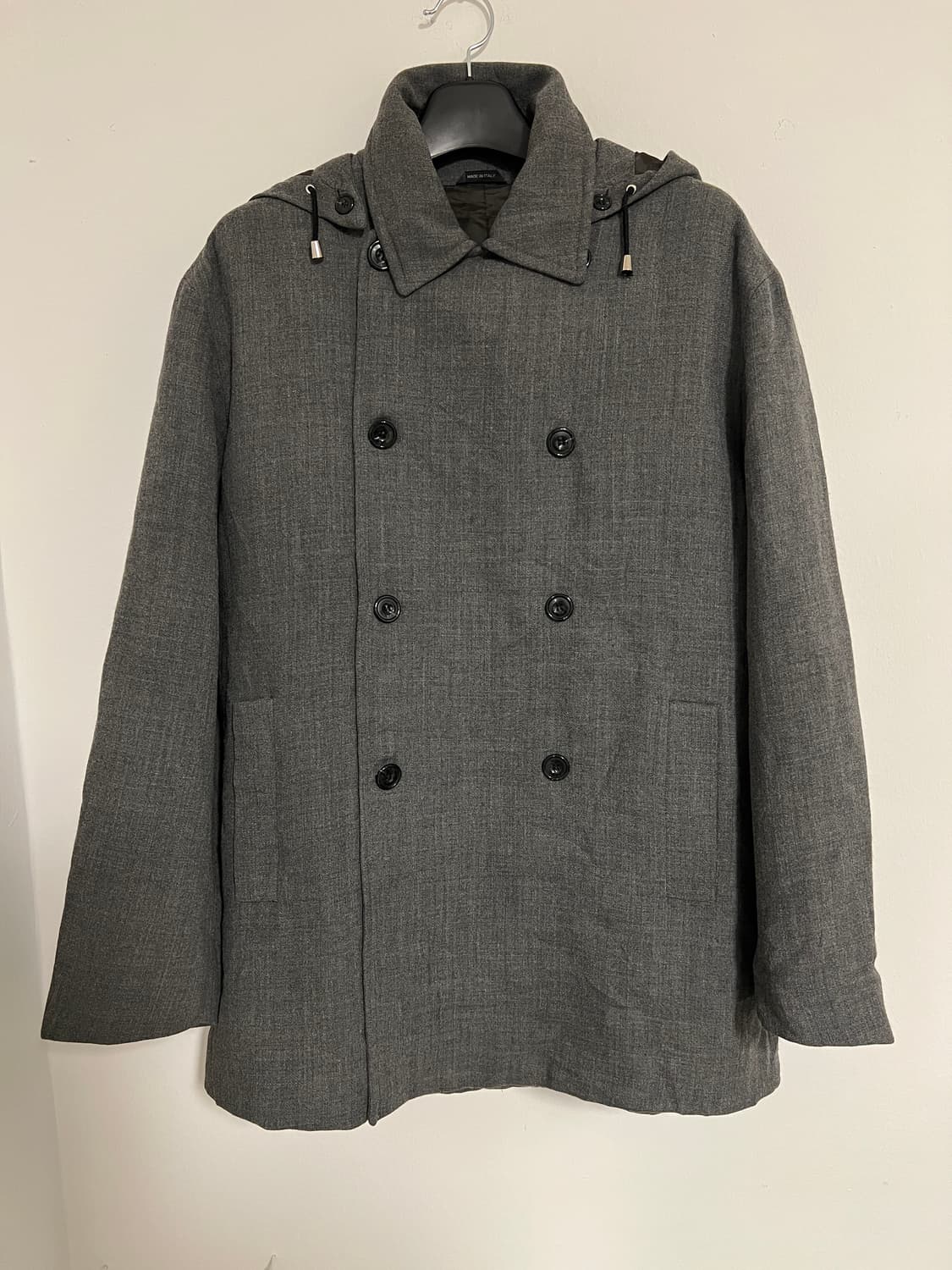 Byblos 이탈리아 더블 브레스트 후드 코트 상품이미지1