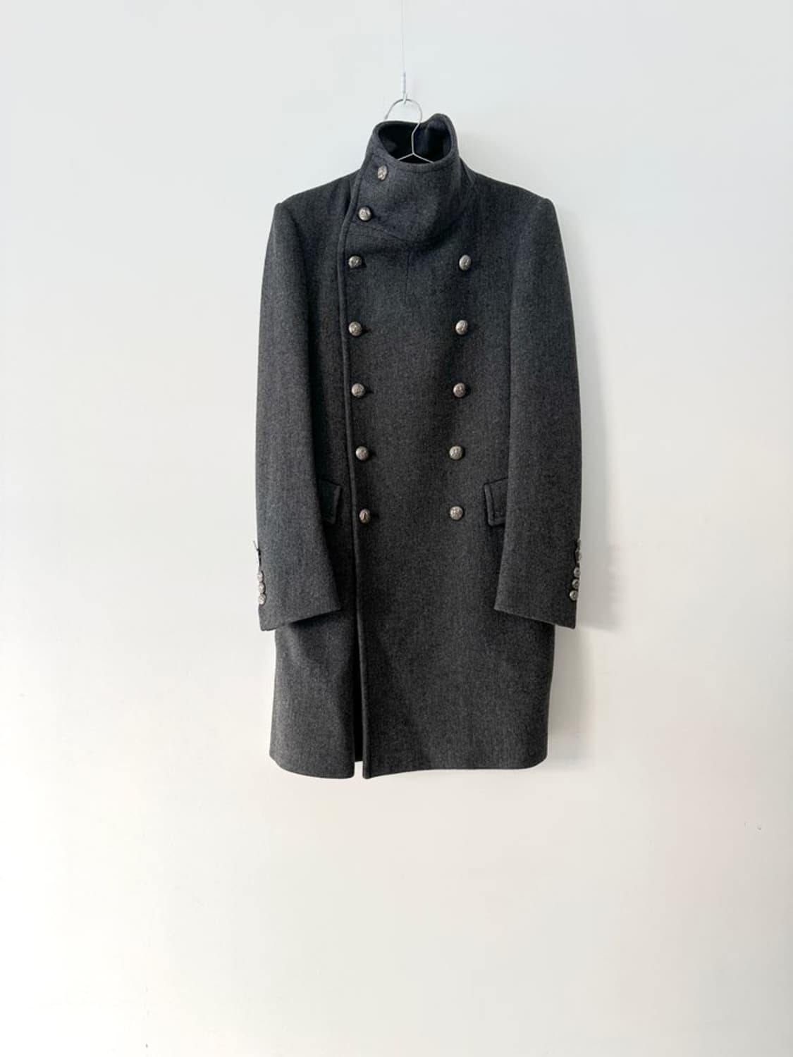 SYSTEM double high neck coat / grey 상품이미지1
