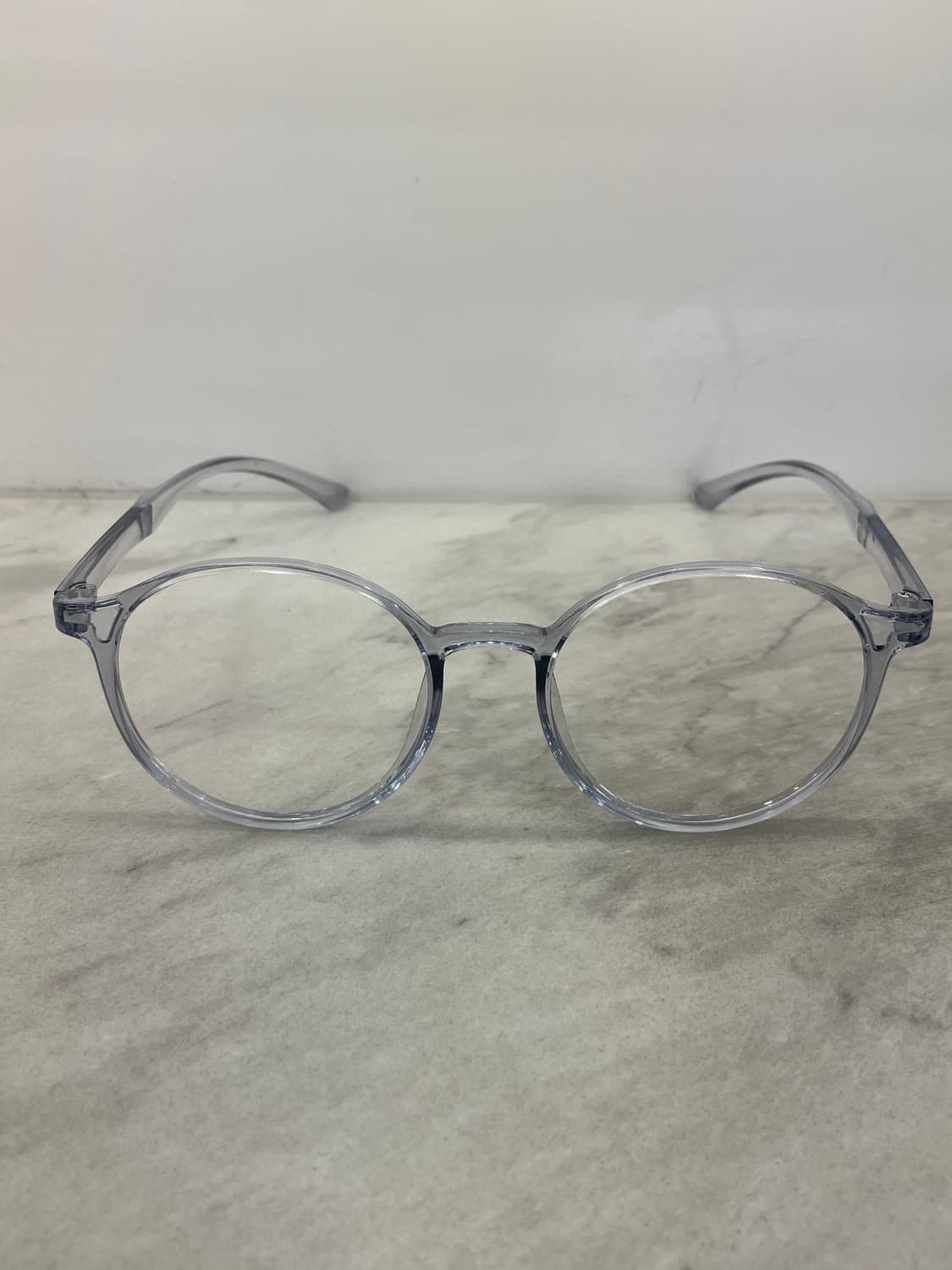 오앤씨 ONC 틴트 그레이 클리어 라운드 뿔테 안경 상품이미지6