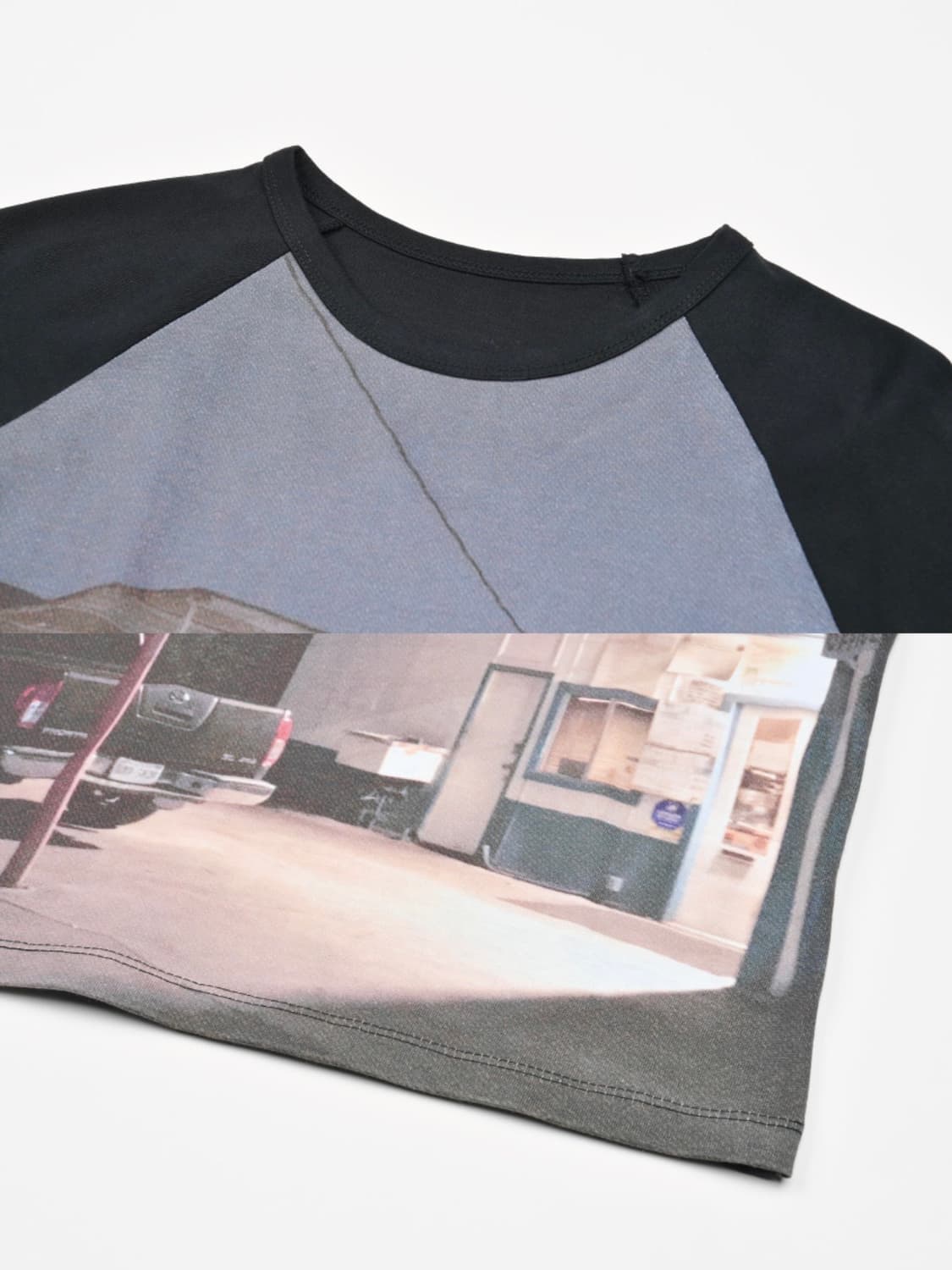 쓰리투에이티 Printed Reglan T-Shirt 상품이미지2