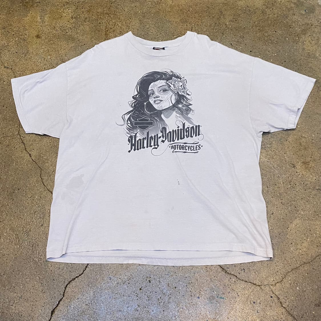 미국 빈티지 할리데이비슨 레어 유니크 프린팅 티셔츠 반팔티 상품이미지2