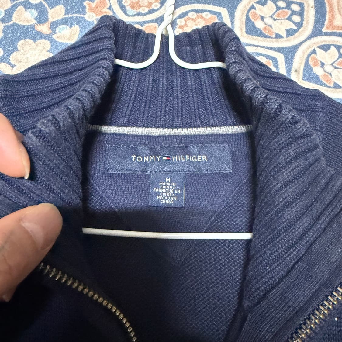 타미힐피거 니트집업 상품이미지2