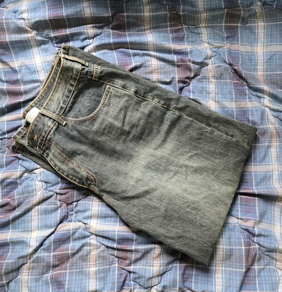 다이브인 루즈드 와이드 데님 다이드 인디고 2사이즈 판매합니다. 상품이미지3