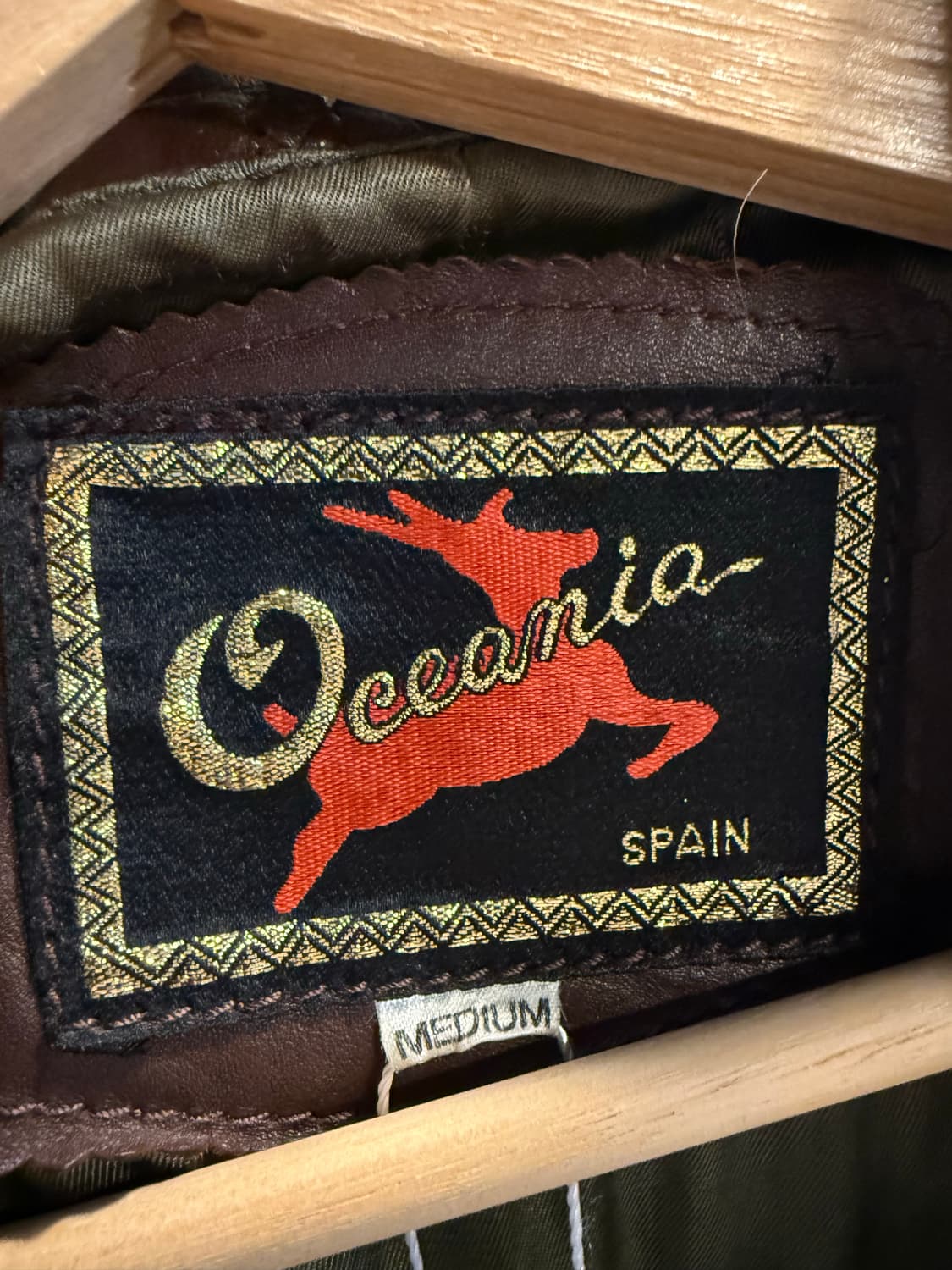 M OCEANIA 스페인 양가죽 2버튼 테일러드 자켓 브라운 상품이미지8