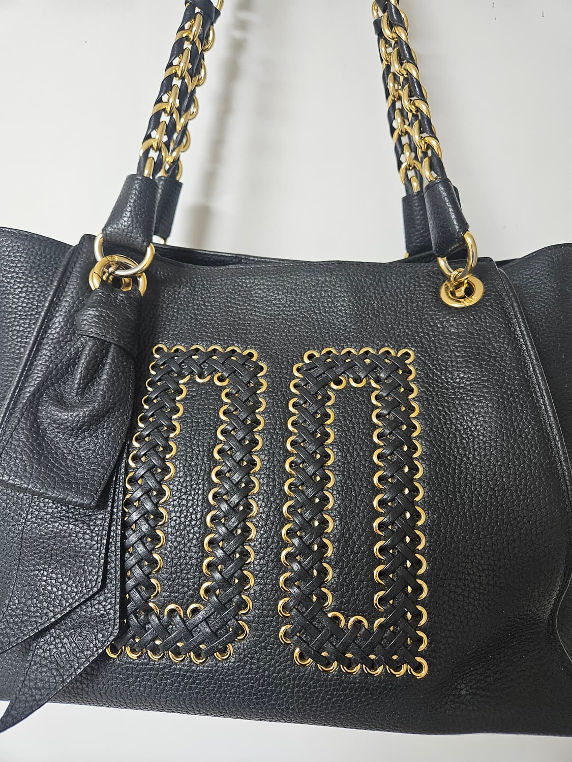 닥스 DAKS DD 위빙 레더 토트백 (블랙) 상품이미지2