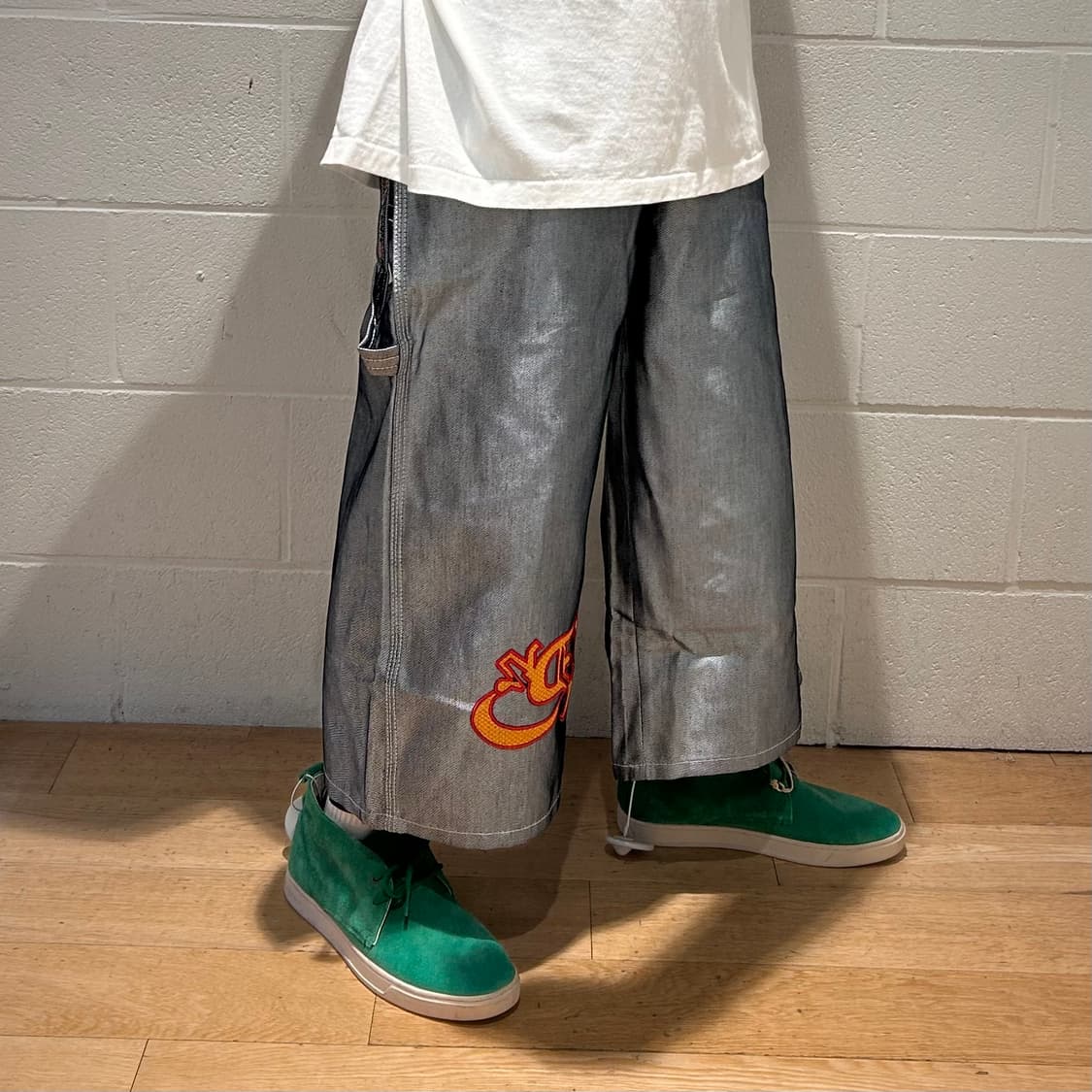 Hip-Hop Silver Bermuda Pants 상품이미지3