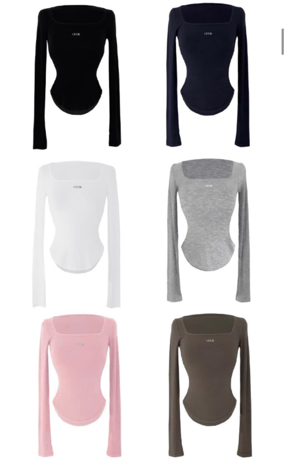 오도어 스퀘어 넥 티 상품이미지2