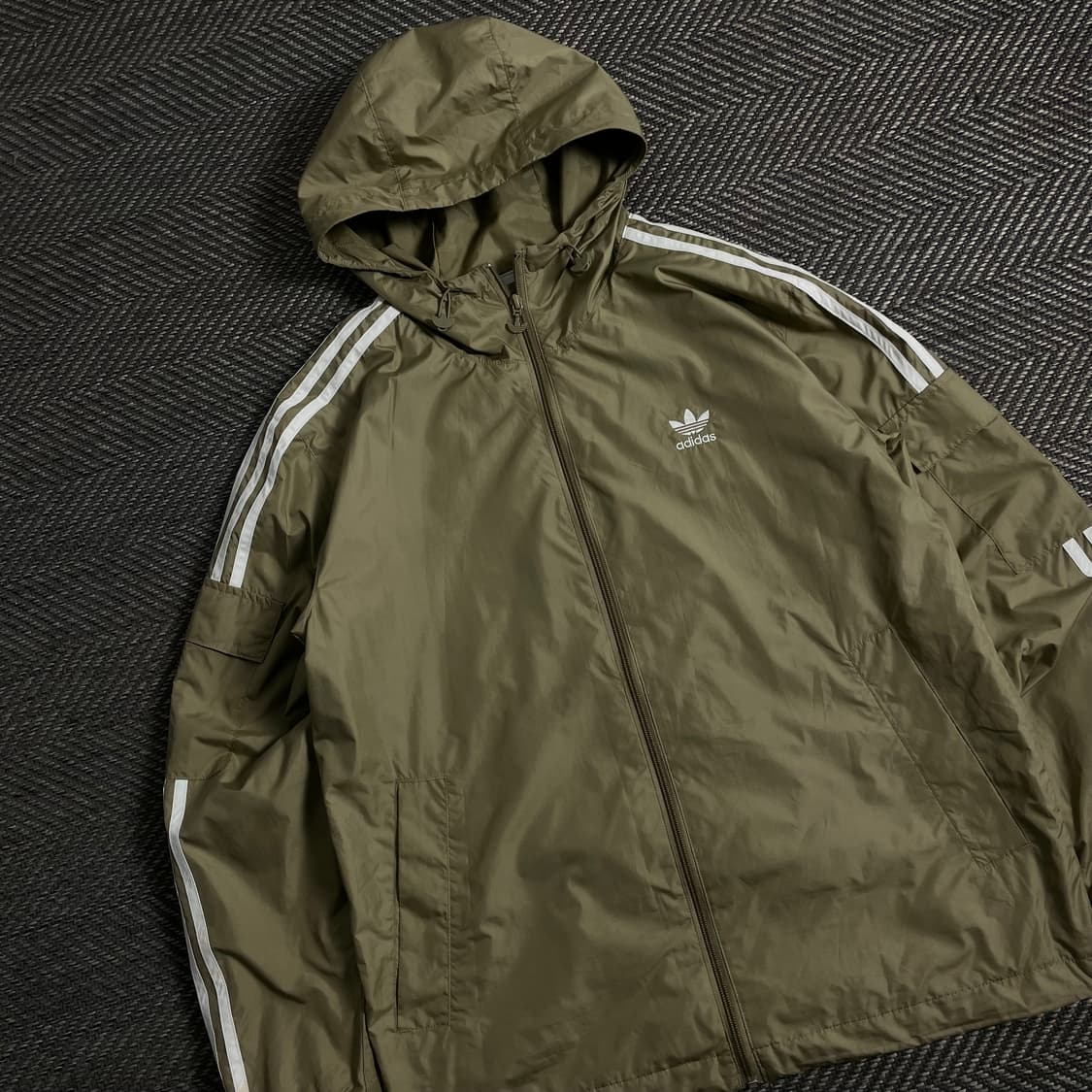 아디다스 신형 윈드브레이커 스트라이프 카키 바람막이 y 3854 상품이미지1