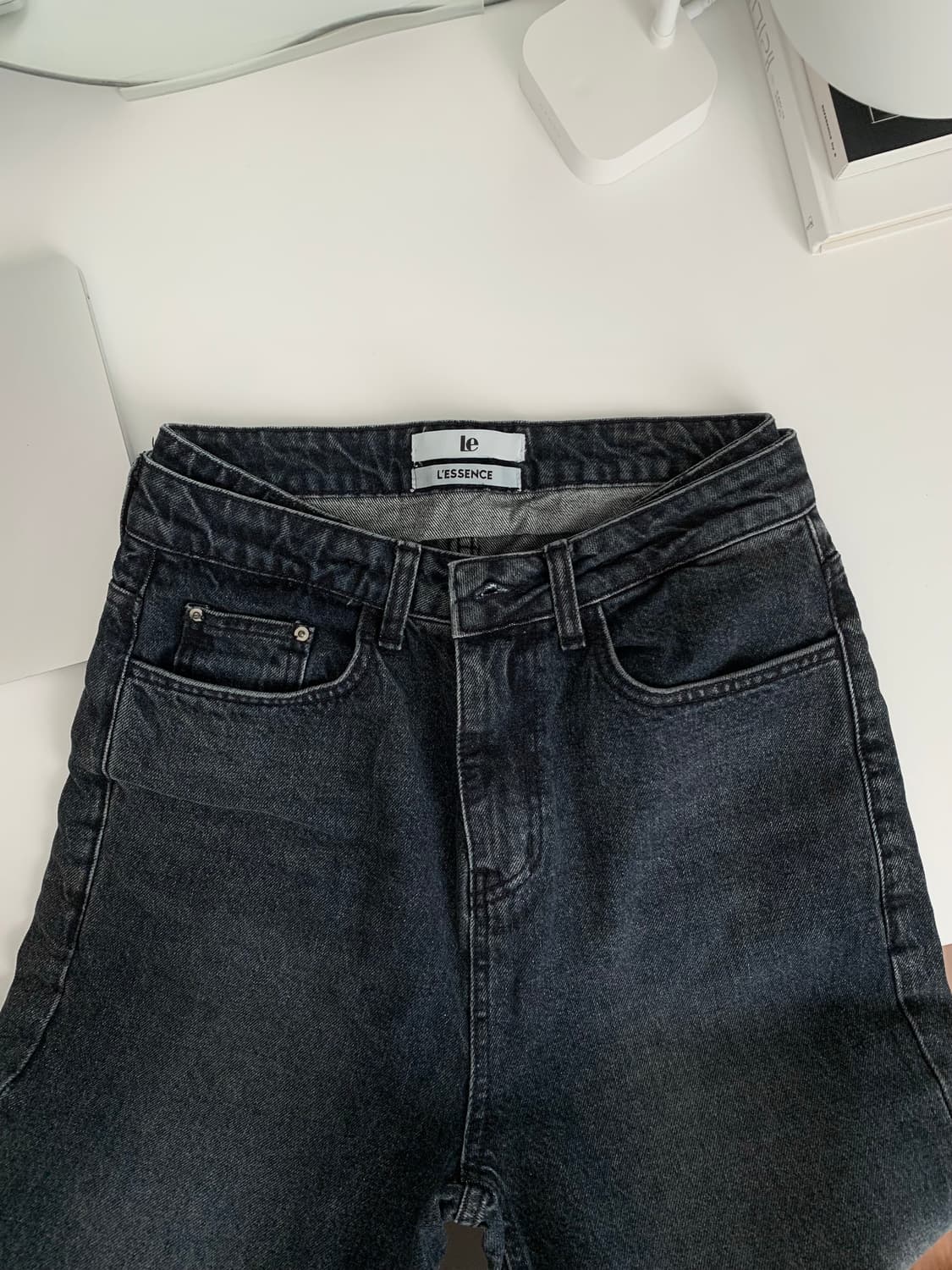 르(Le) 더블 웨이스트 데님 상품이미지2