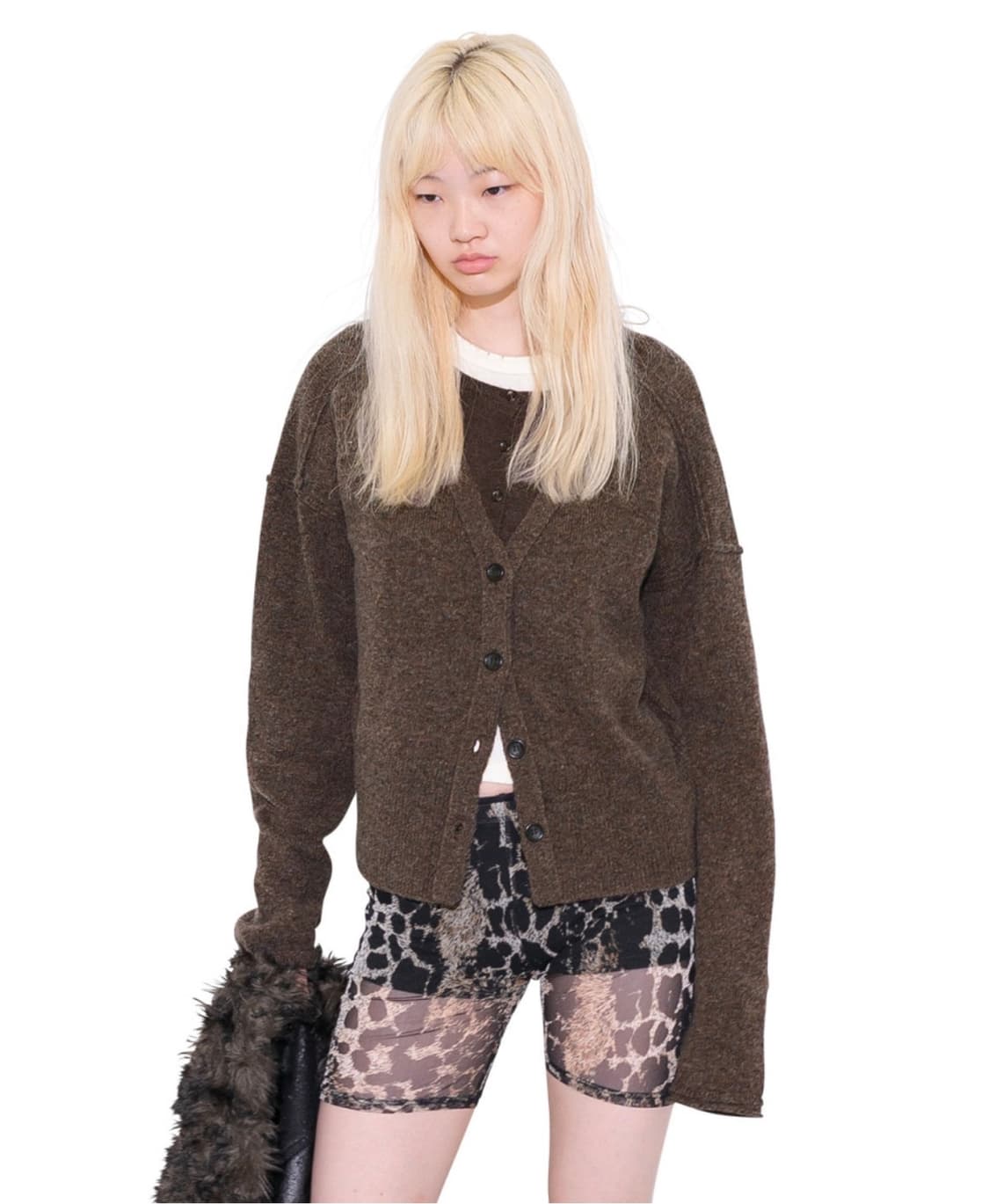 퍼버즈 twin layered knit cardigan 상품이미지1