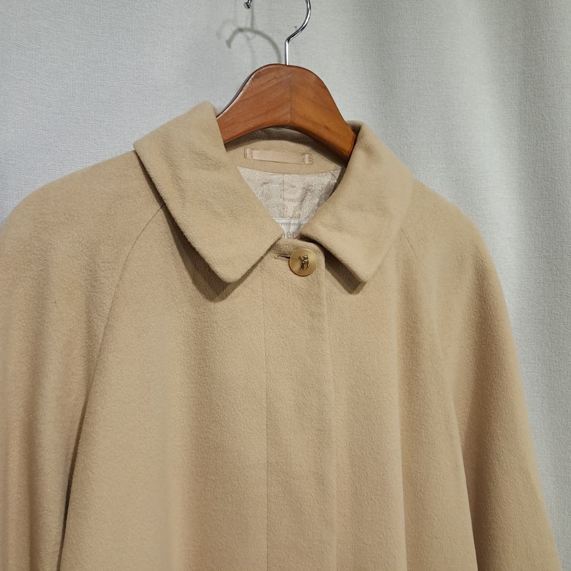CN984W L 버버리 일본판 베이지 앙고라 블렌드 롱코트 상품이미지10