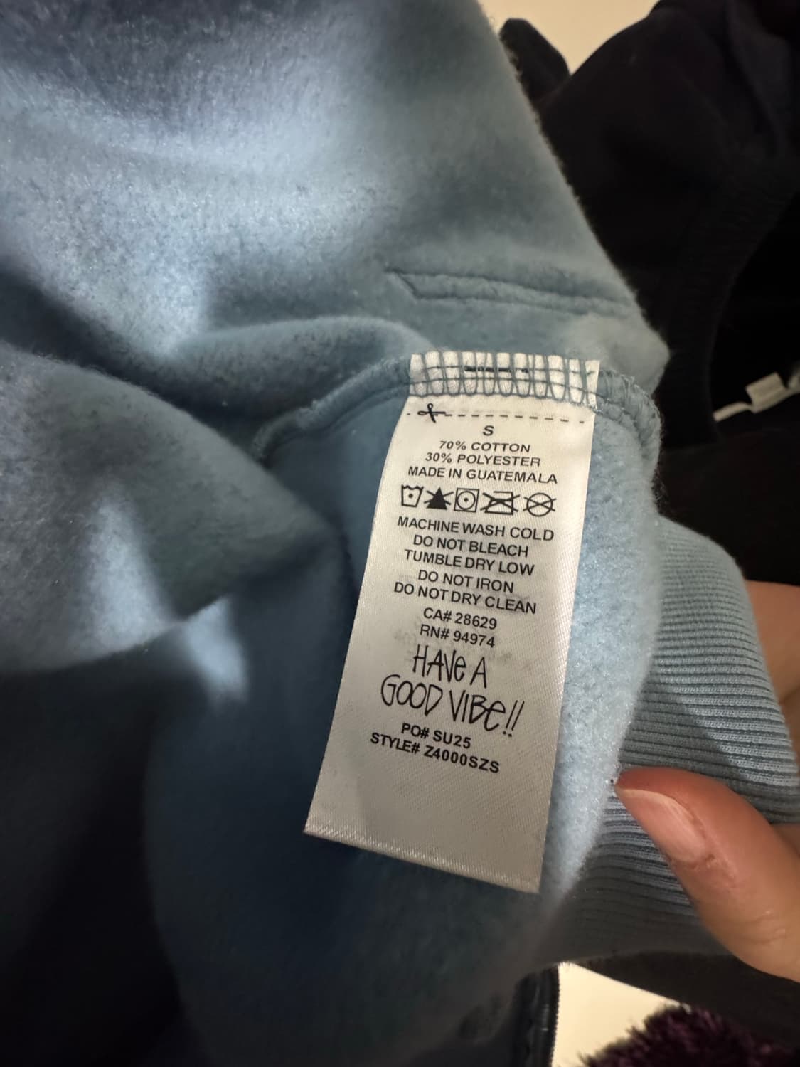 스투시 캘리포니아 그로운 후드집업 S 상품이미지5