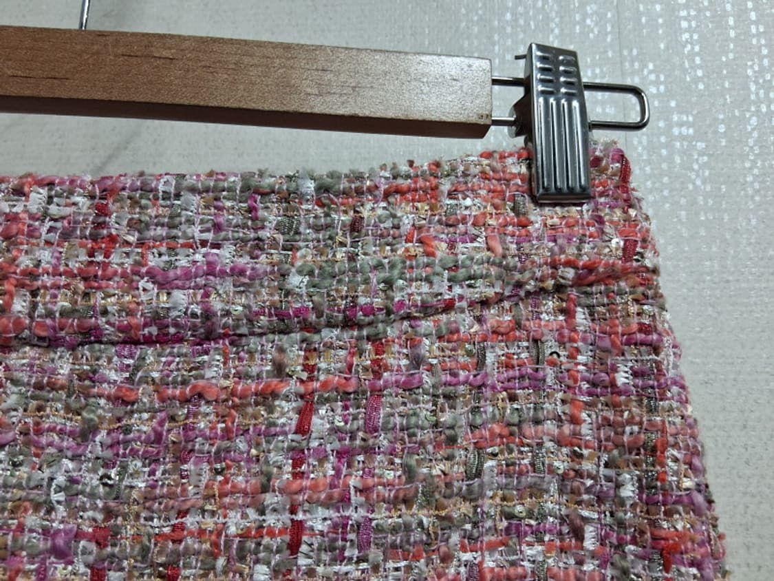 it MICHAA 잇 미샤 핑크 트위드모직 미니스커트 26 거의새거컨디션 상품이미지3