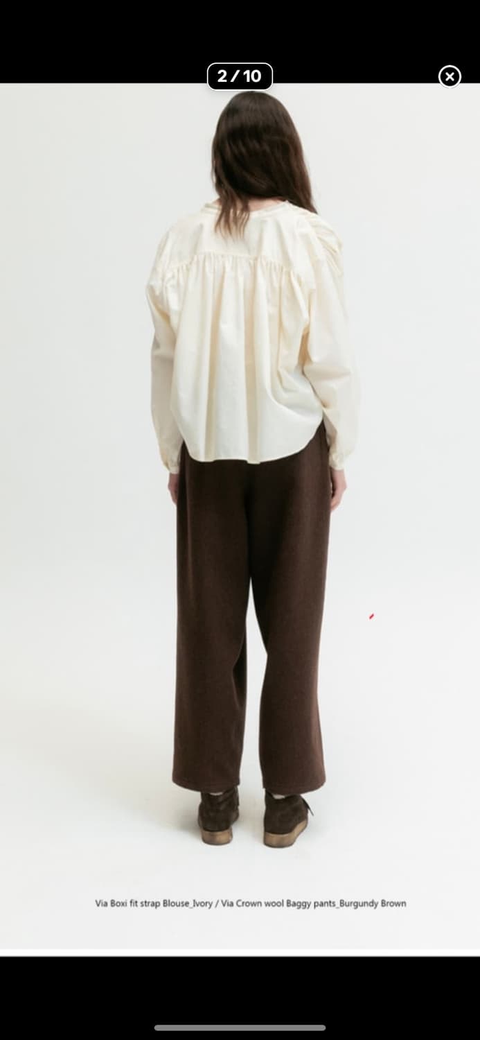 비아플레인 비아 크라운 배기 팬츠 23FW 상품이미지3