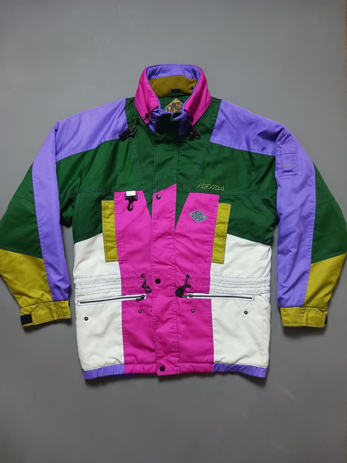 [XL] NEVICA 90S 빈티지 컬러블록 점퍼 자켓 스키복 보드복 상품이미지1