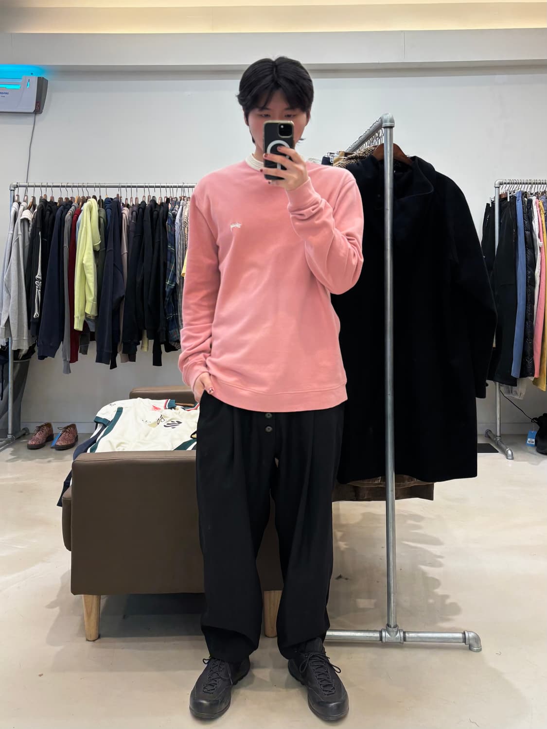 스투시 다이아몬드 칼라 헤비 피케 롱슬리브 상품이미지6