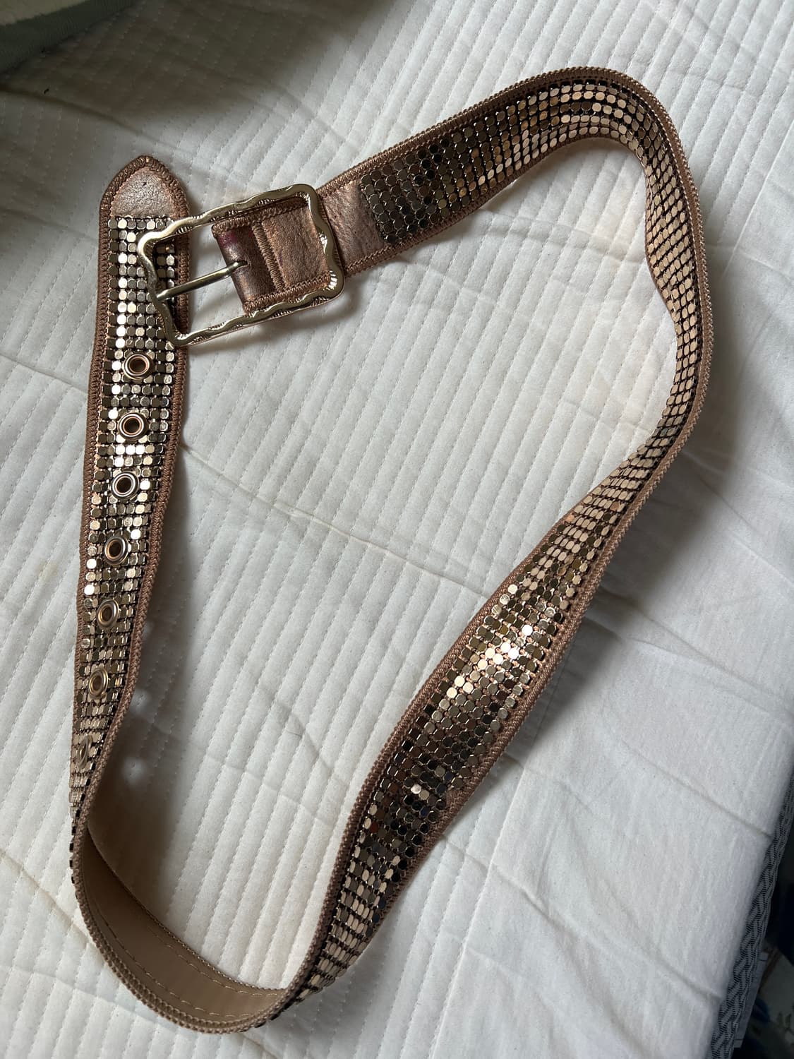 빈티지 금장 큐빅 벨트 상품이미지1