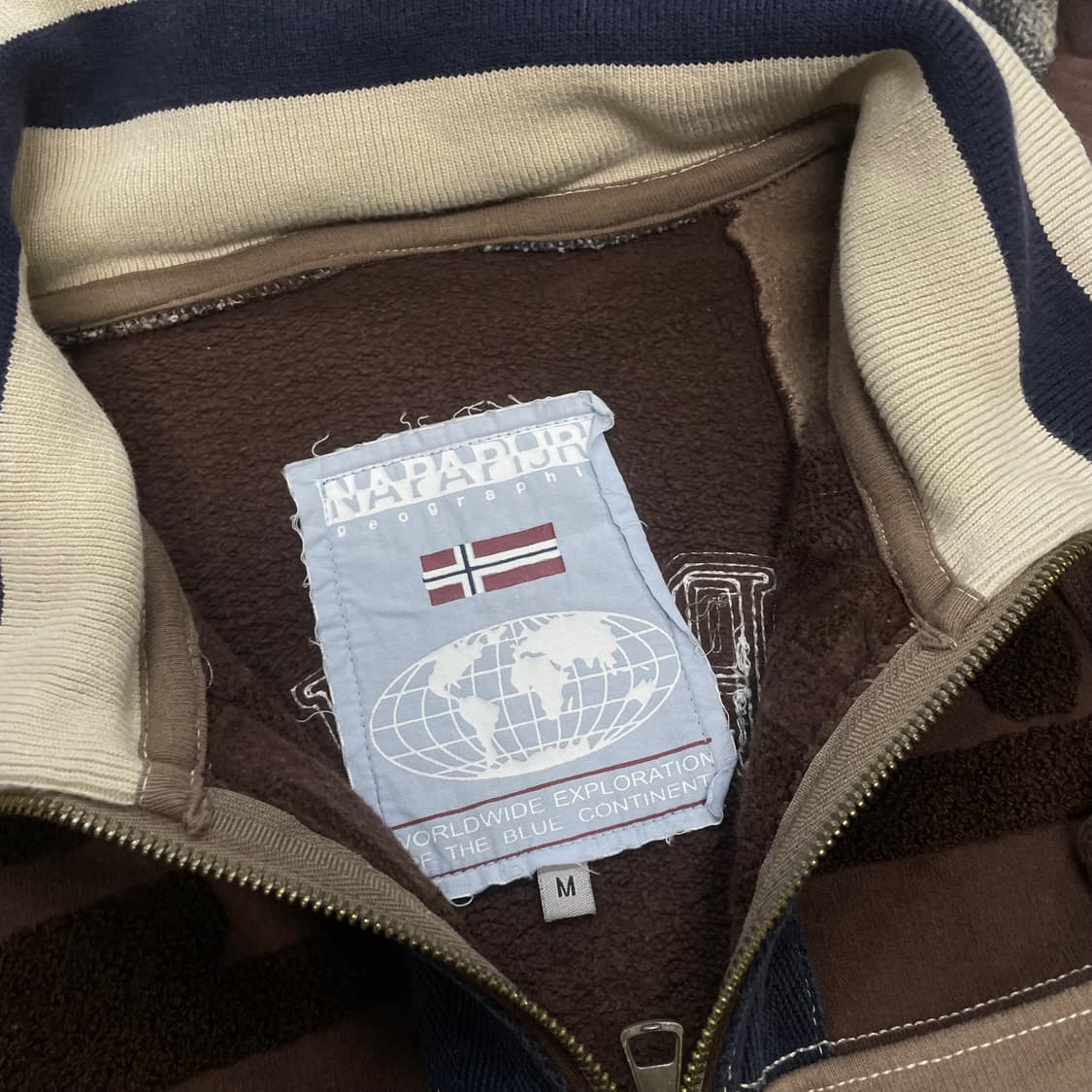 Napapijri 나파피리 스펠 로고 후드집업 브라운 상품이미지5