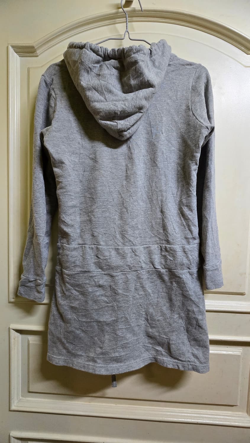 빈티지 모리걸 그레이 꽃자수 롱 후드 grey flower long ho 상품이미지3