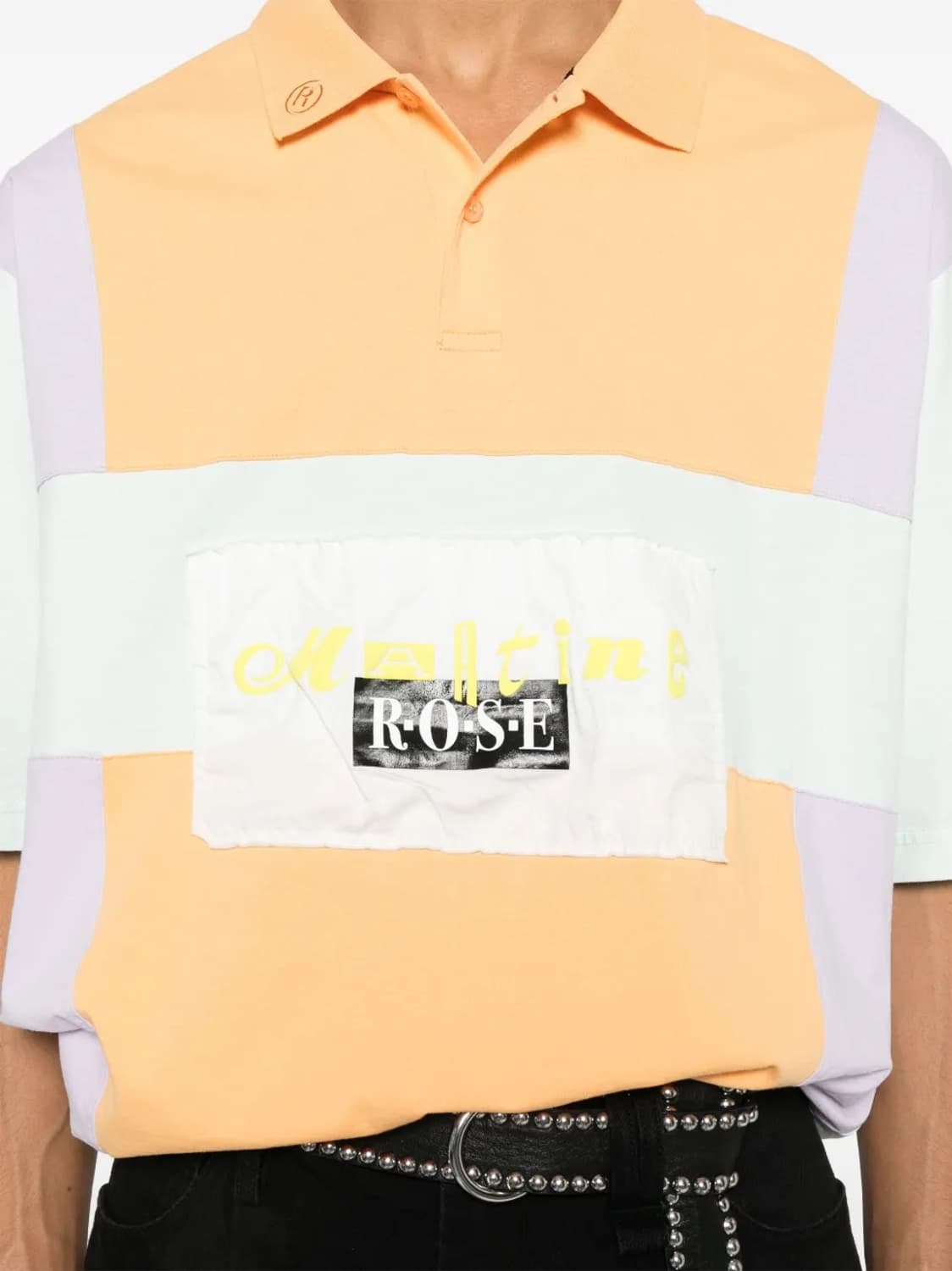 Martine Rose — Orange Panelled Polo 상품이미지5