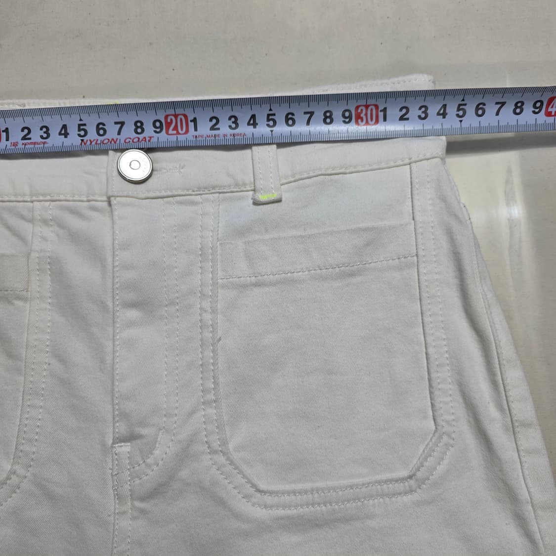 1171 에고이스트 화이트 스판 데님 / 55 / 세미부츠컷핏 상품이미지3